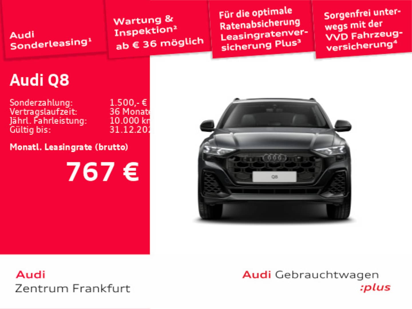 Bild über Audi Q8 SUV S line business TFSI quattro 250 kW tiptronic - für weitere Informationen kontaktieren Sie den Audi Partner