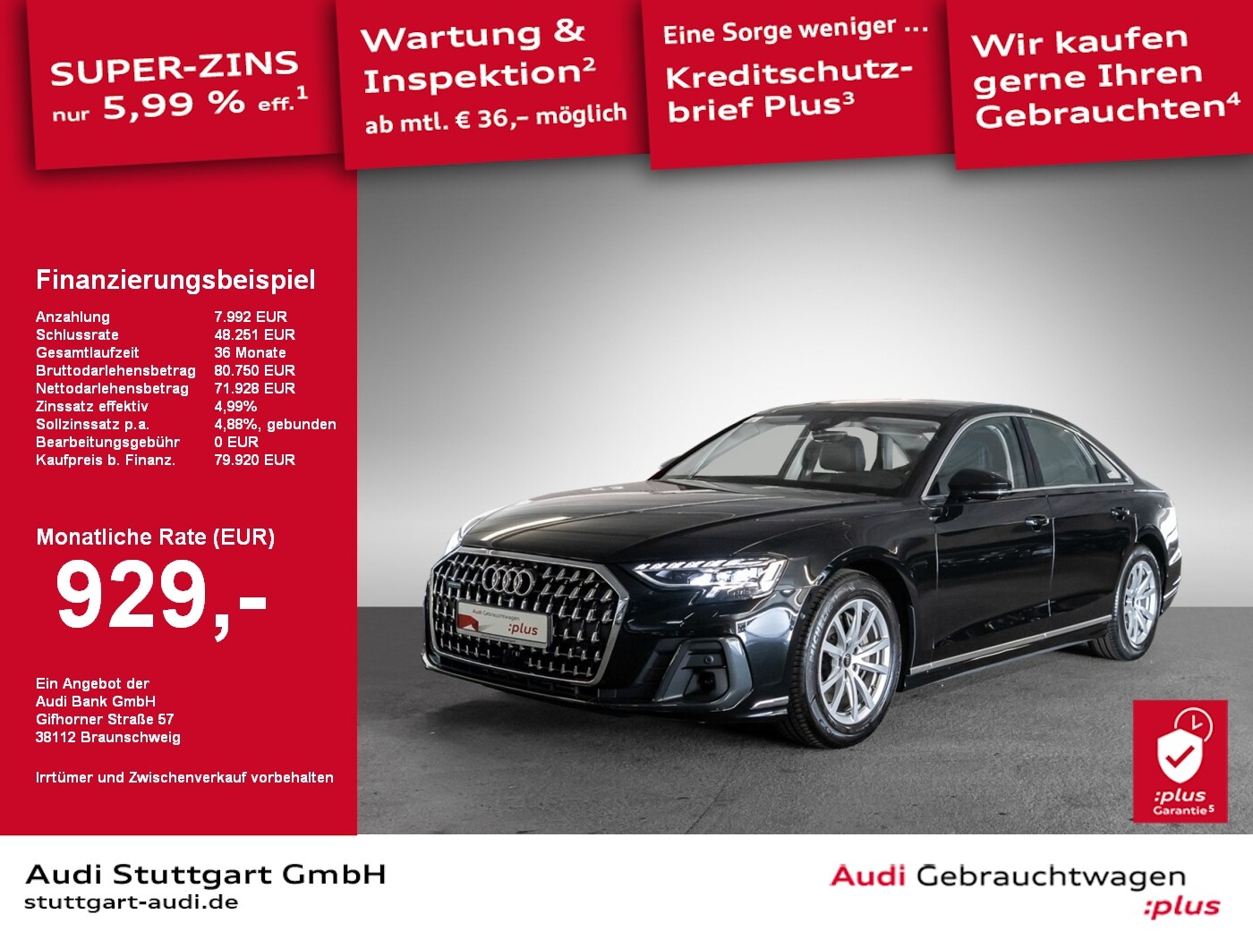 Image about Audi A8 50 TDI quattro tiptronic