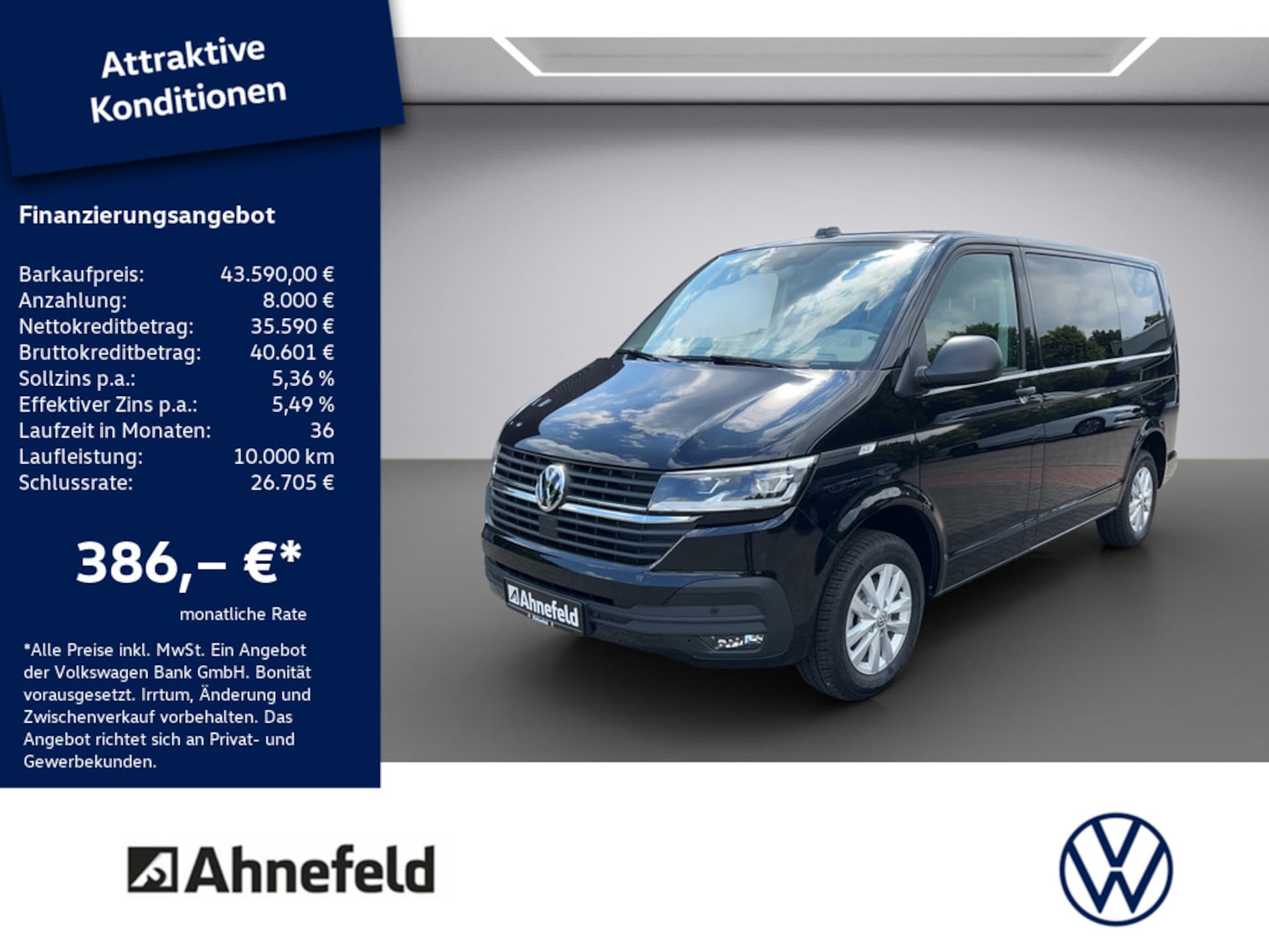 Volkswagen T6.1 Transporter Kombi kurzer Radstand
