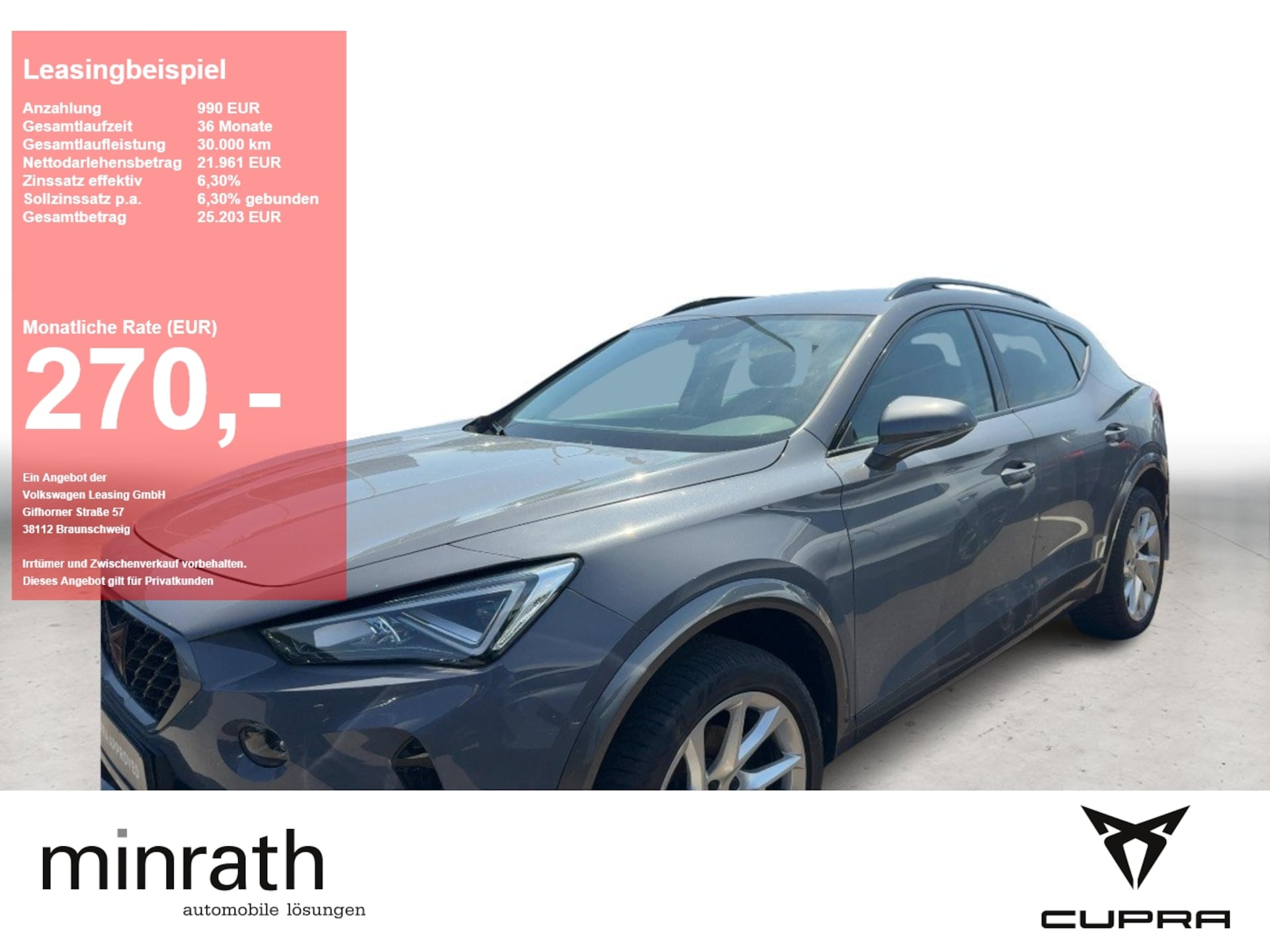 Cupra Formentor 2023 — 1.5 TSI DSG APP+VIRT+ACC+LED+SHZ+PDC
