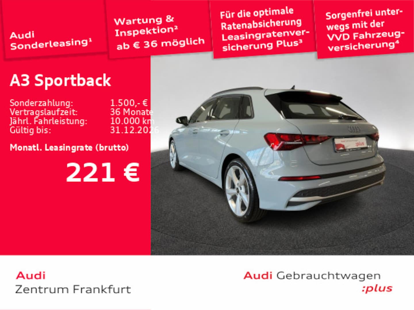 Bild über Audi A3 Sportback TDI Schaltgetriebe - für weitere Informationen kontaktieren Sie den Audi Partner