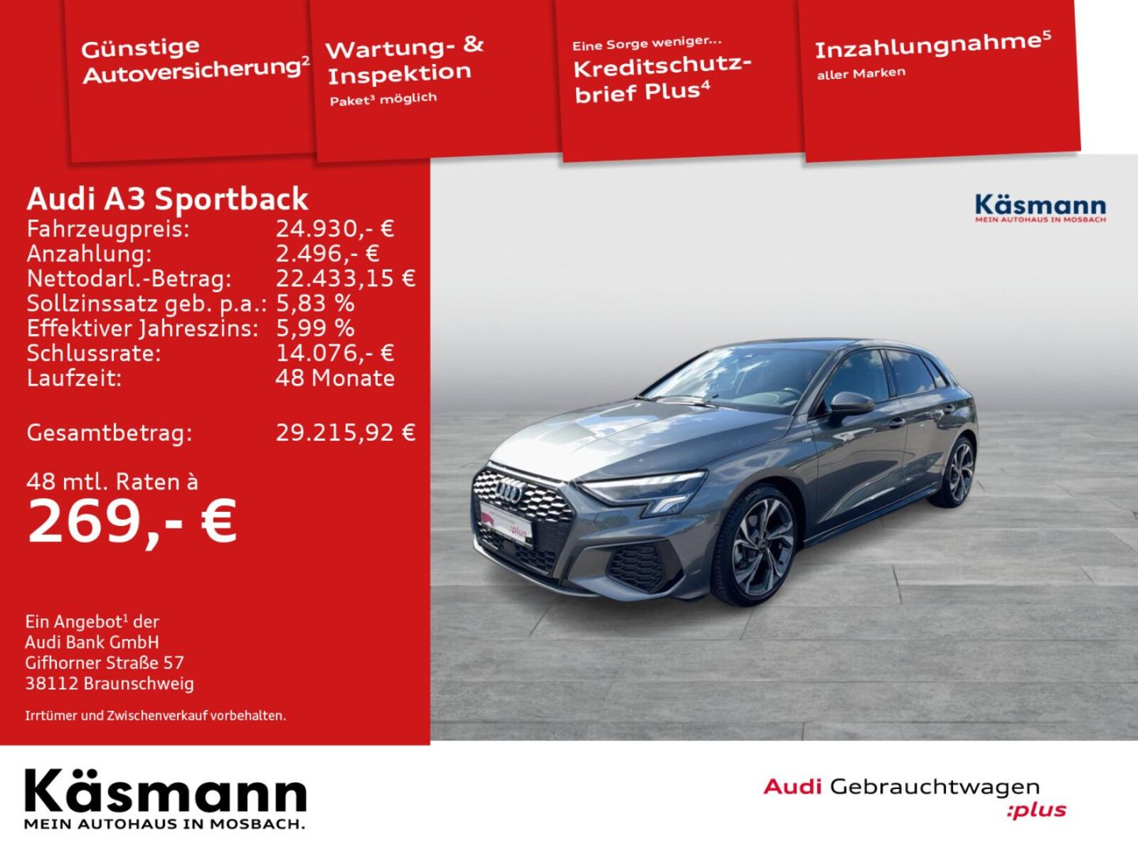 Audi A3 Sportback – Bild 2