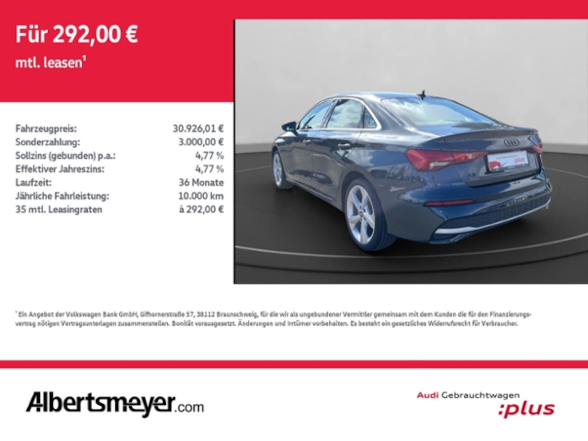 Audi A3 Limousine advanced