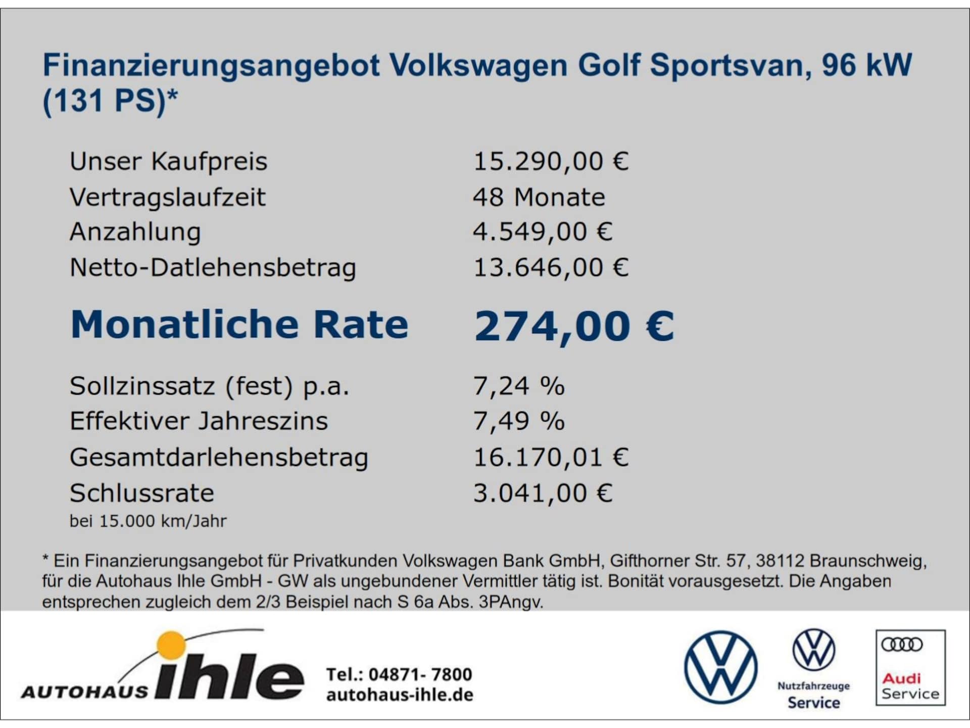 Volkswagen Golf Sportsvan Highline