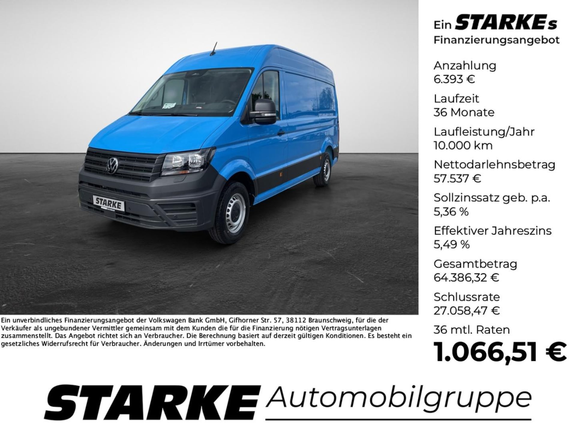 Volkswagen Crafter Kasten mittlerer Radstand