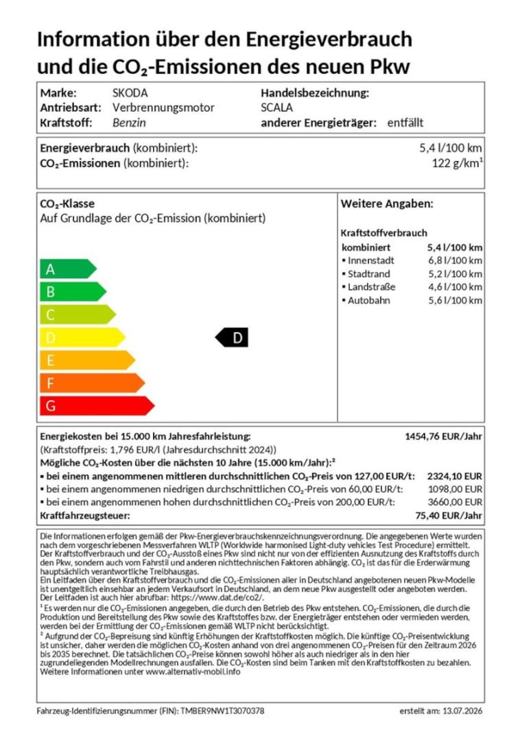 Skoda Scala Selection