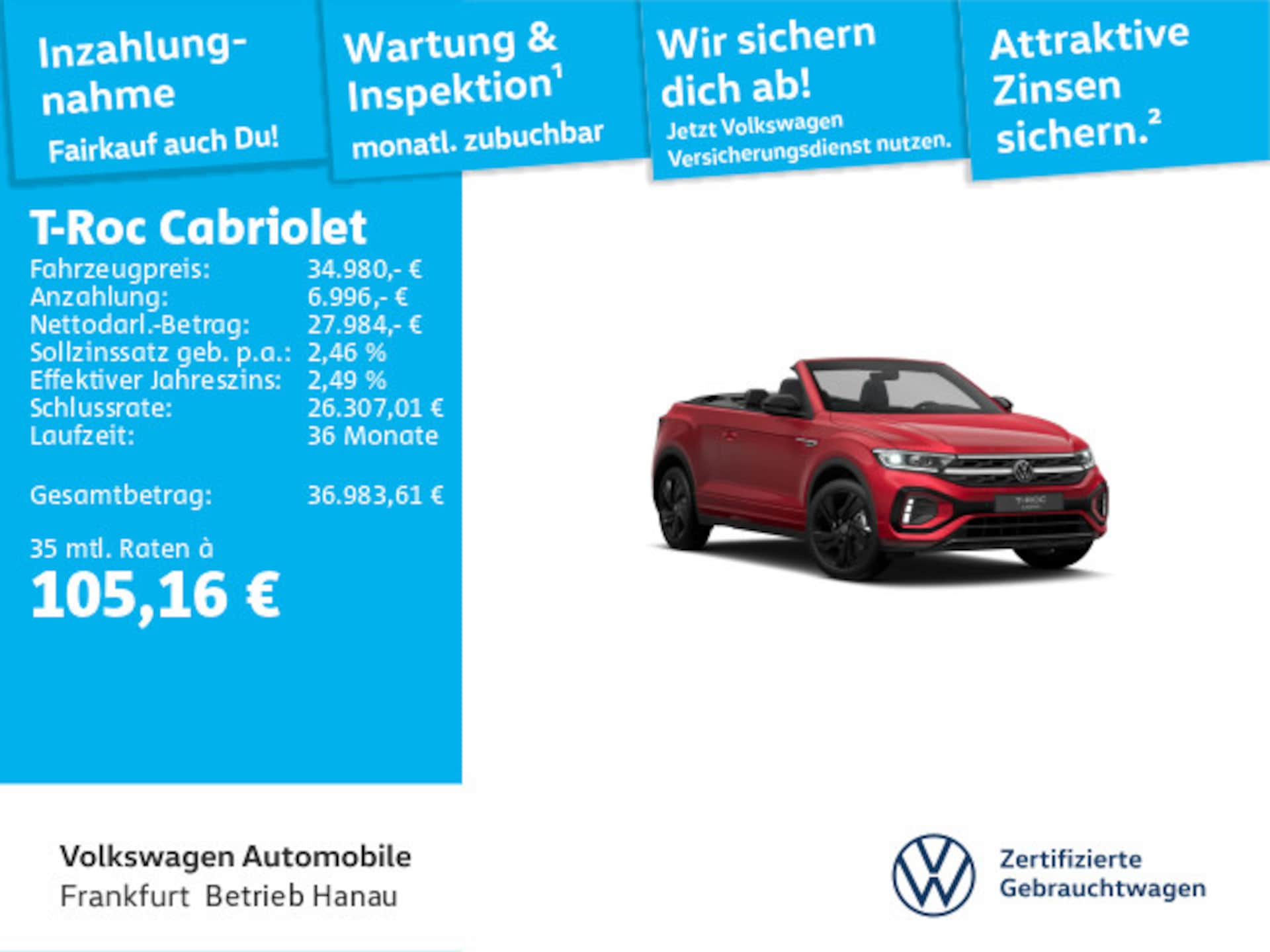 Volkswagen T-Roc Cabriolet R-Line