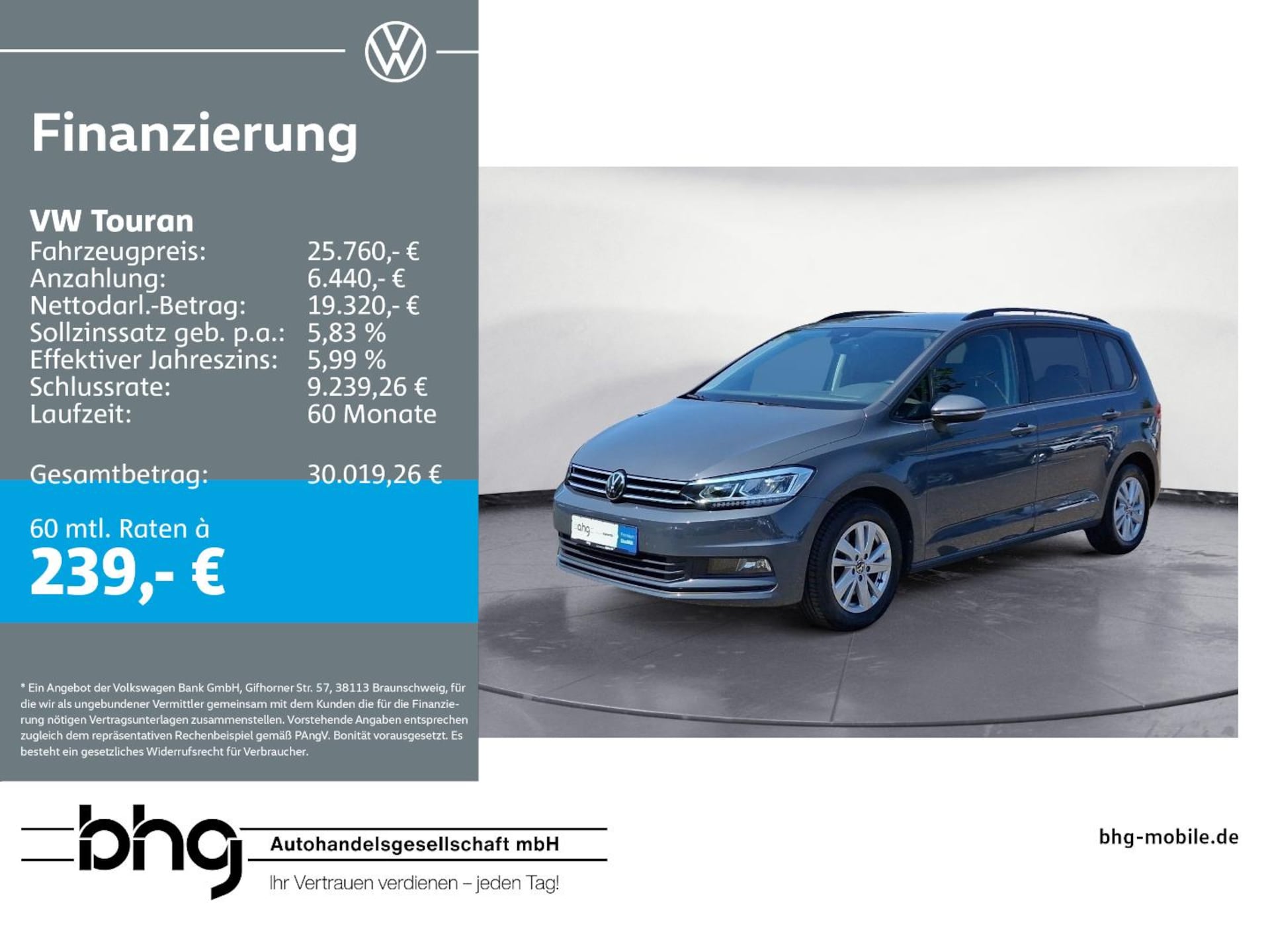 Volkswagen Touran Comfortline