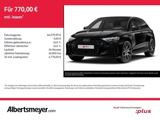 Image about Audi RS 3 Sportback TFSI quattro S tronic