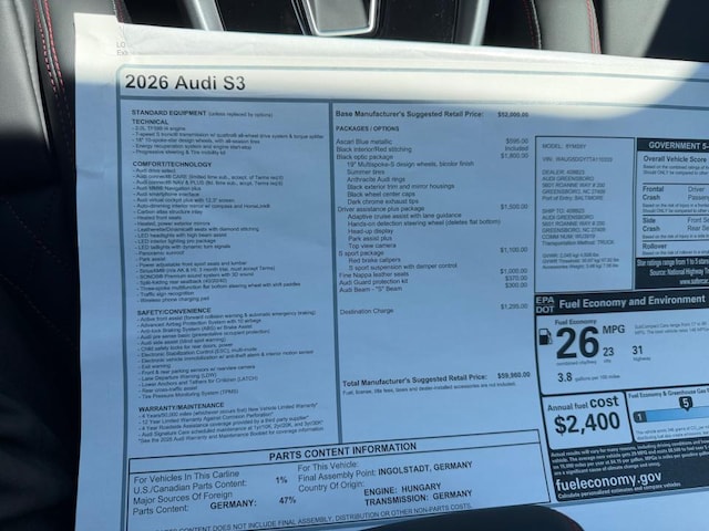 2026 Audi S3 Base - Photo 33