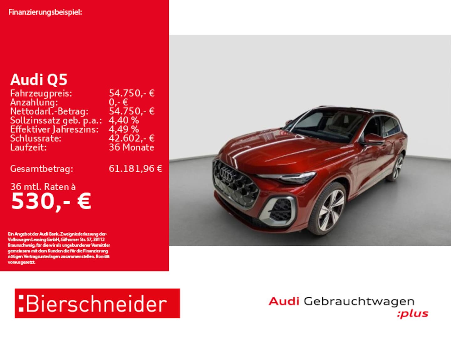 Bild über Audi Q5 SUV TFSI quattro 150 kW S tronic - für weitere Informationen kontaktieren Sie den Audi Partner
