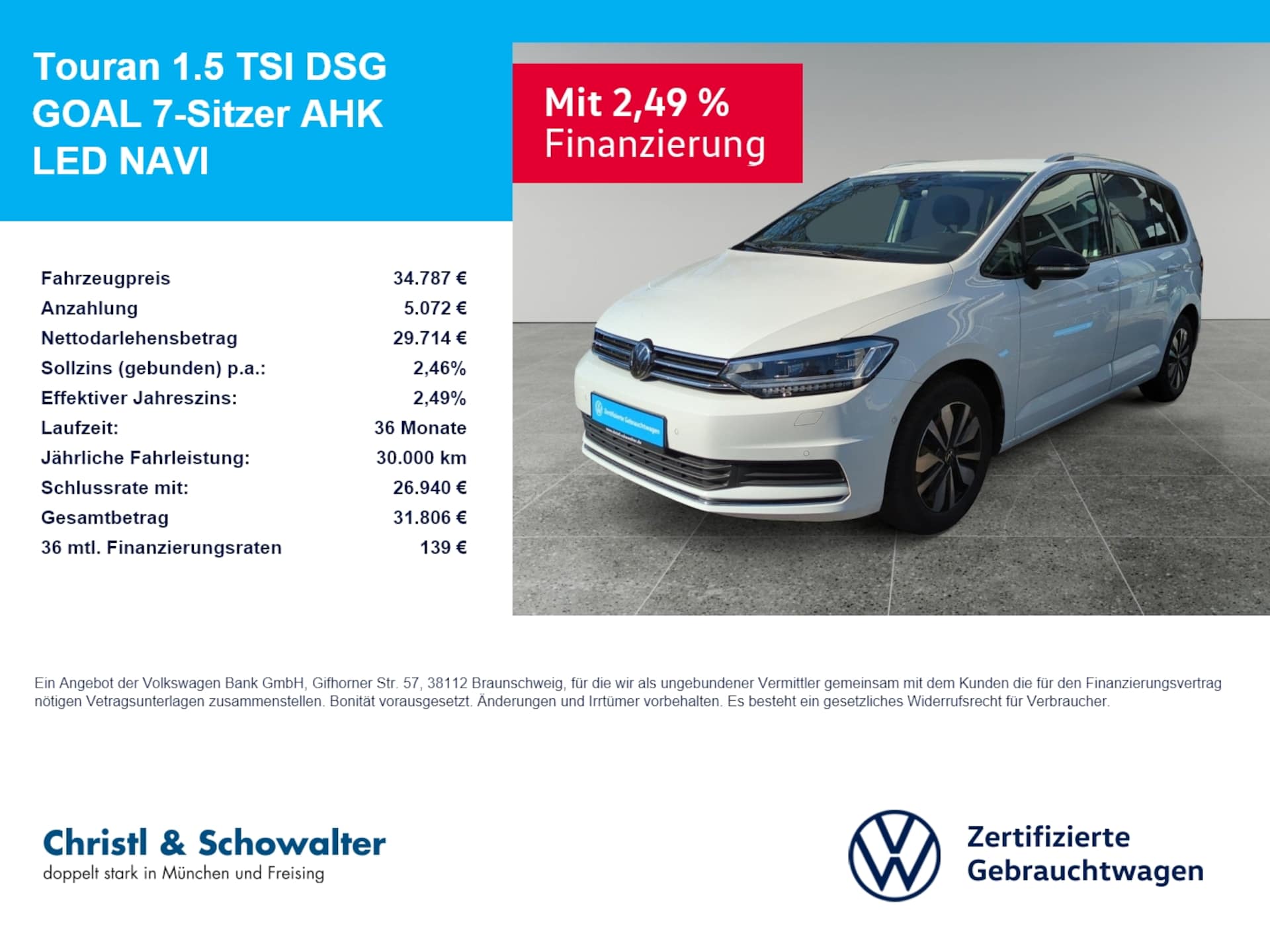 Volkswagen Touran Comfortline
