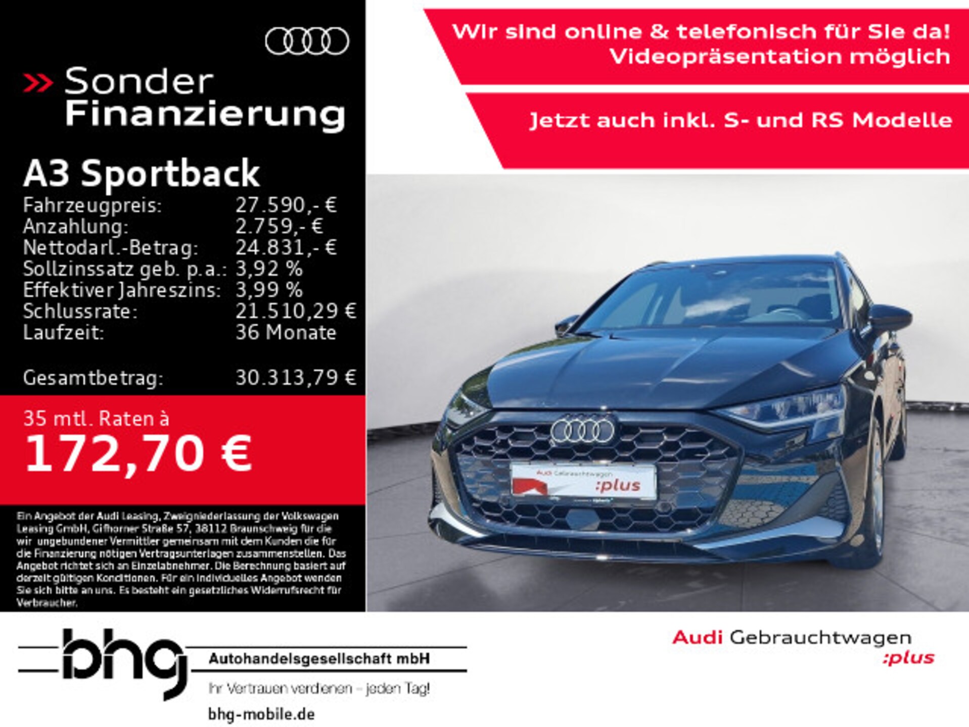 Audi A3 Sportback Advanced