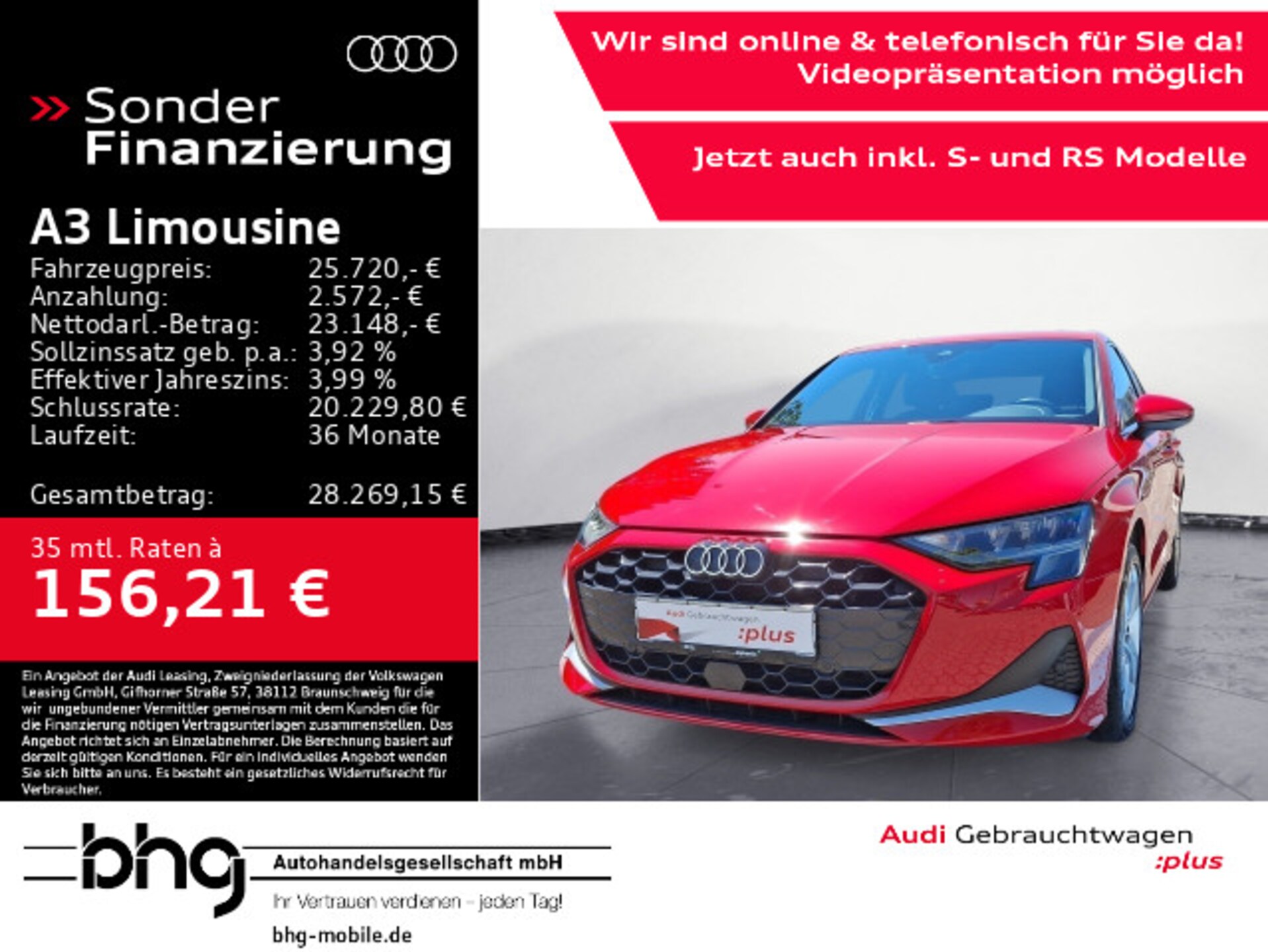 Audi A3 Limousine advanced