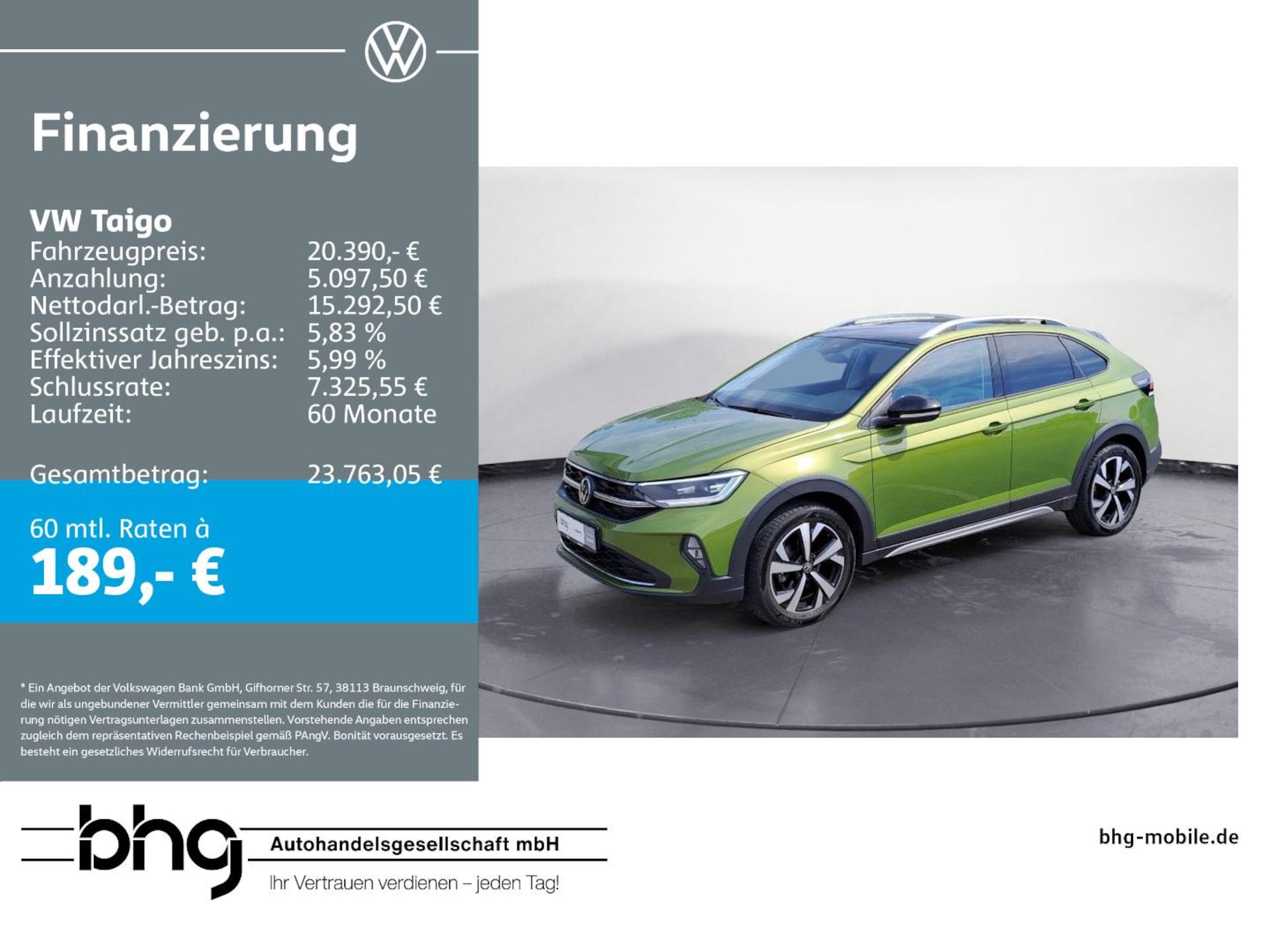 Volkswagen Taigo Style