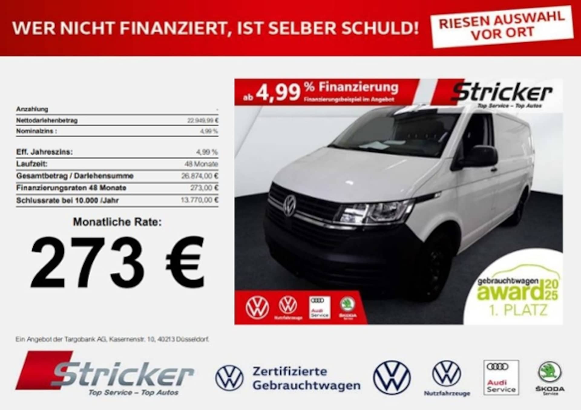 Volkswagen T6.1 Transporter Kasten kurzer Radstand