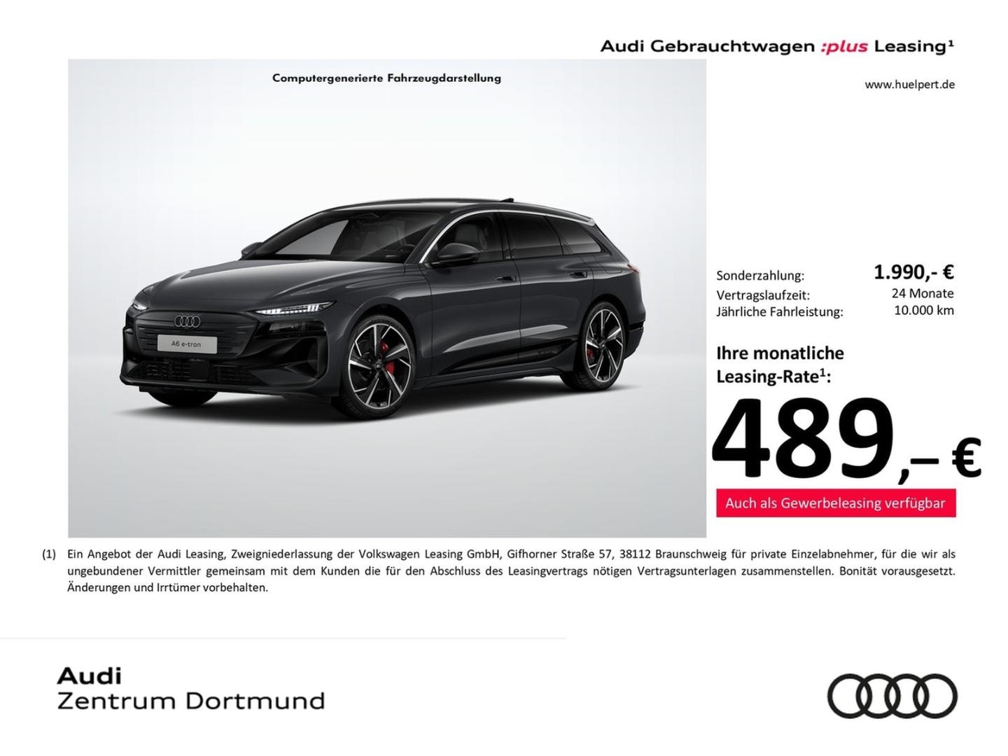 Bild über Audi A6 Avant e-tron e-tron performance - für weitere Informationen kontaktieren Sie den Audi Partner