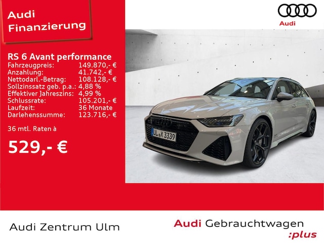Image about Audi RS 6 Avant performance quattro tiptronic