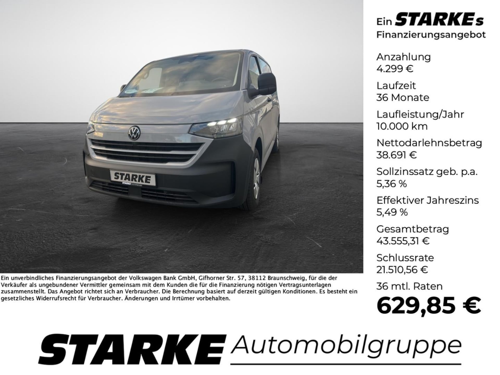 Volkswagen Transporter Kasten kurzer Radstand
