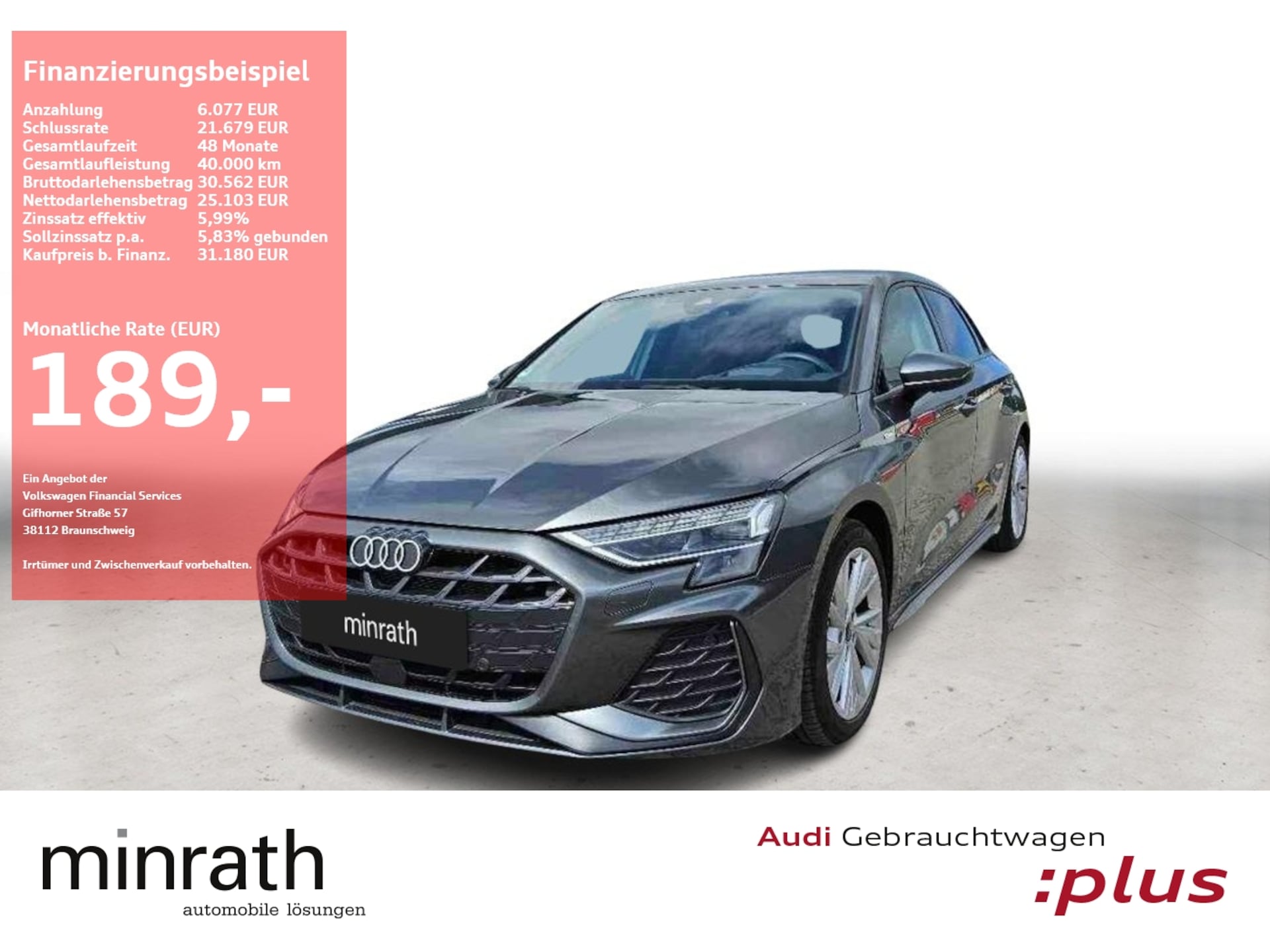 Audi A3 Sportback S line