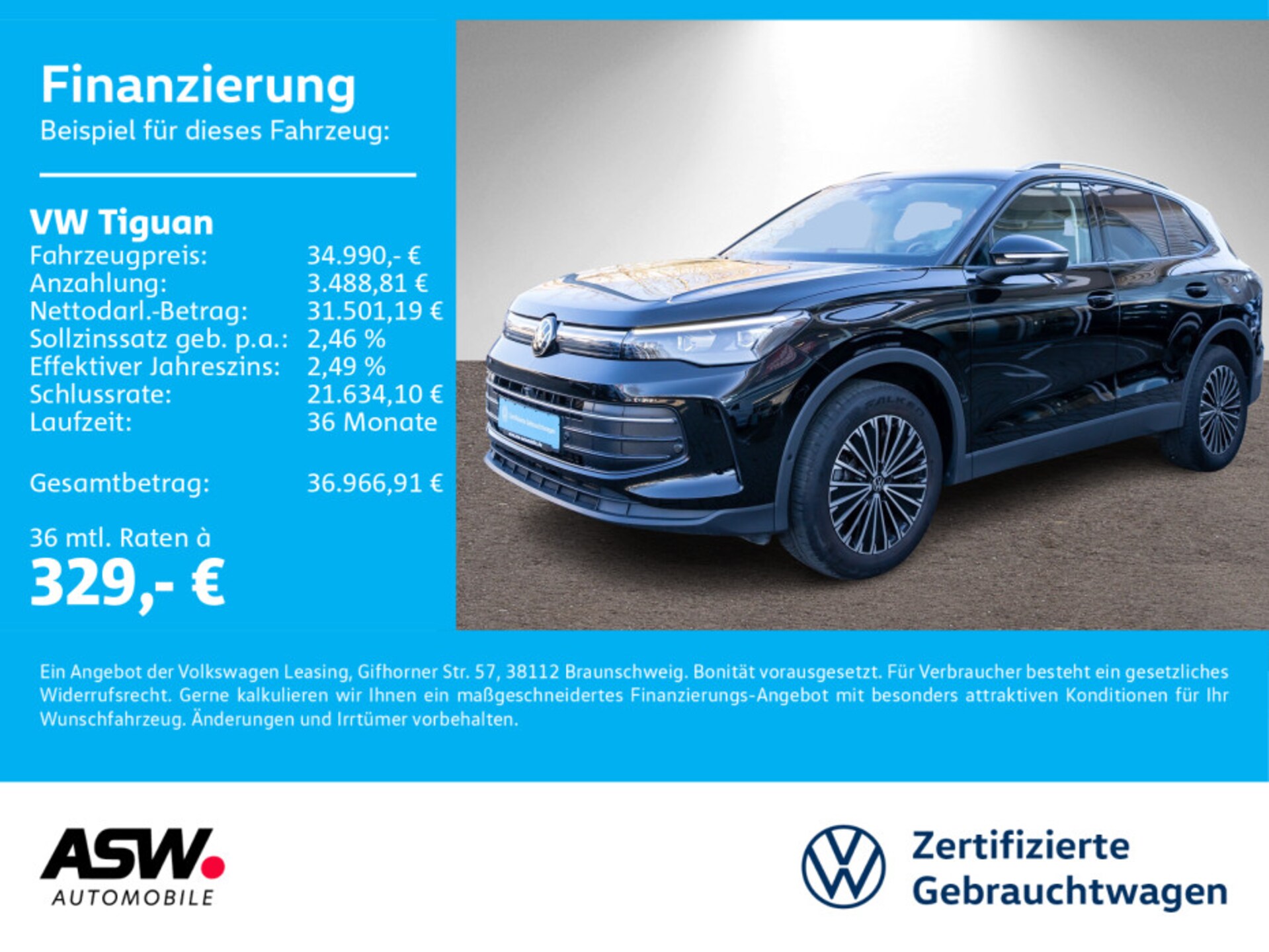 Volkswagen Tiguan — Volkswagen Tiguan Tiguan Goal 2,0 TDI DSG AHK Navi 360° SHZ LED