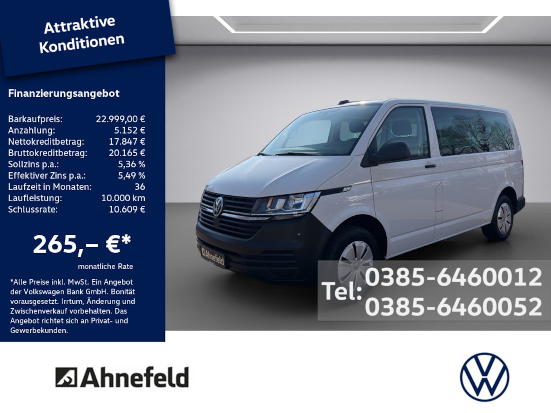 Volkswagen T6.1 Transporter Kombi kurzer Radstand