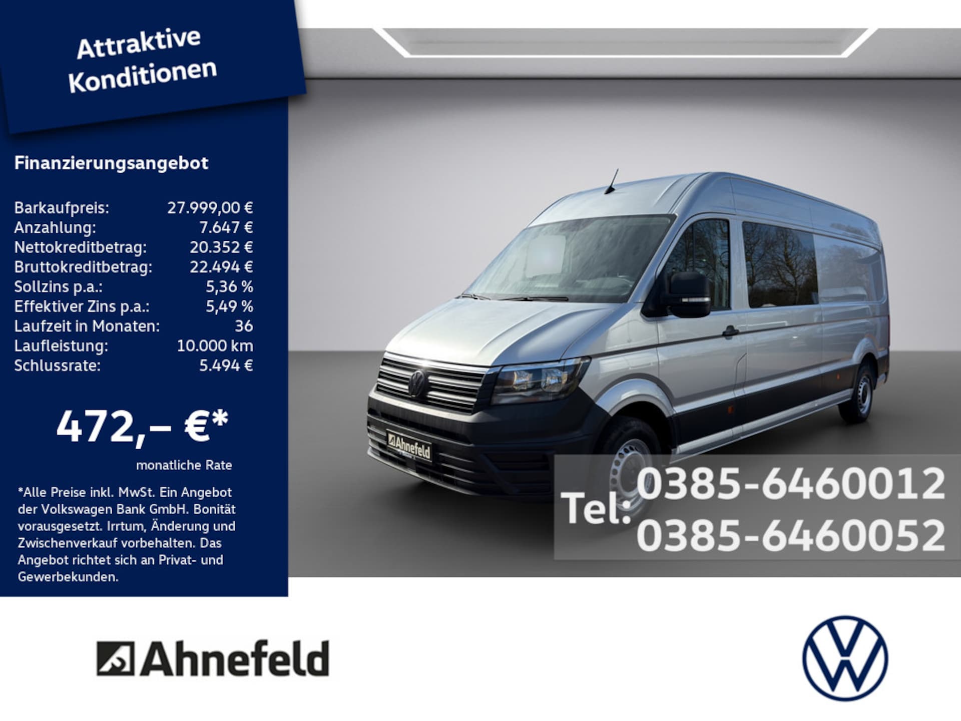 Volkswagen Crafter Kasten langer Radstand