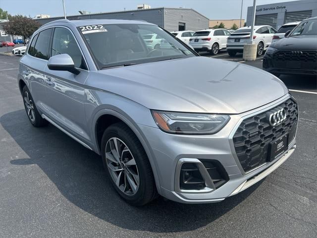 Used 2022 Audi Q5 Premium Plus with VIN WA1EAAFYXN2106256 for sale in Plains Township, PA