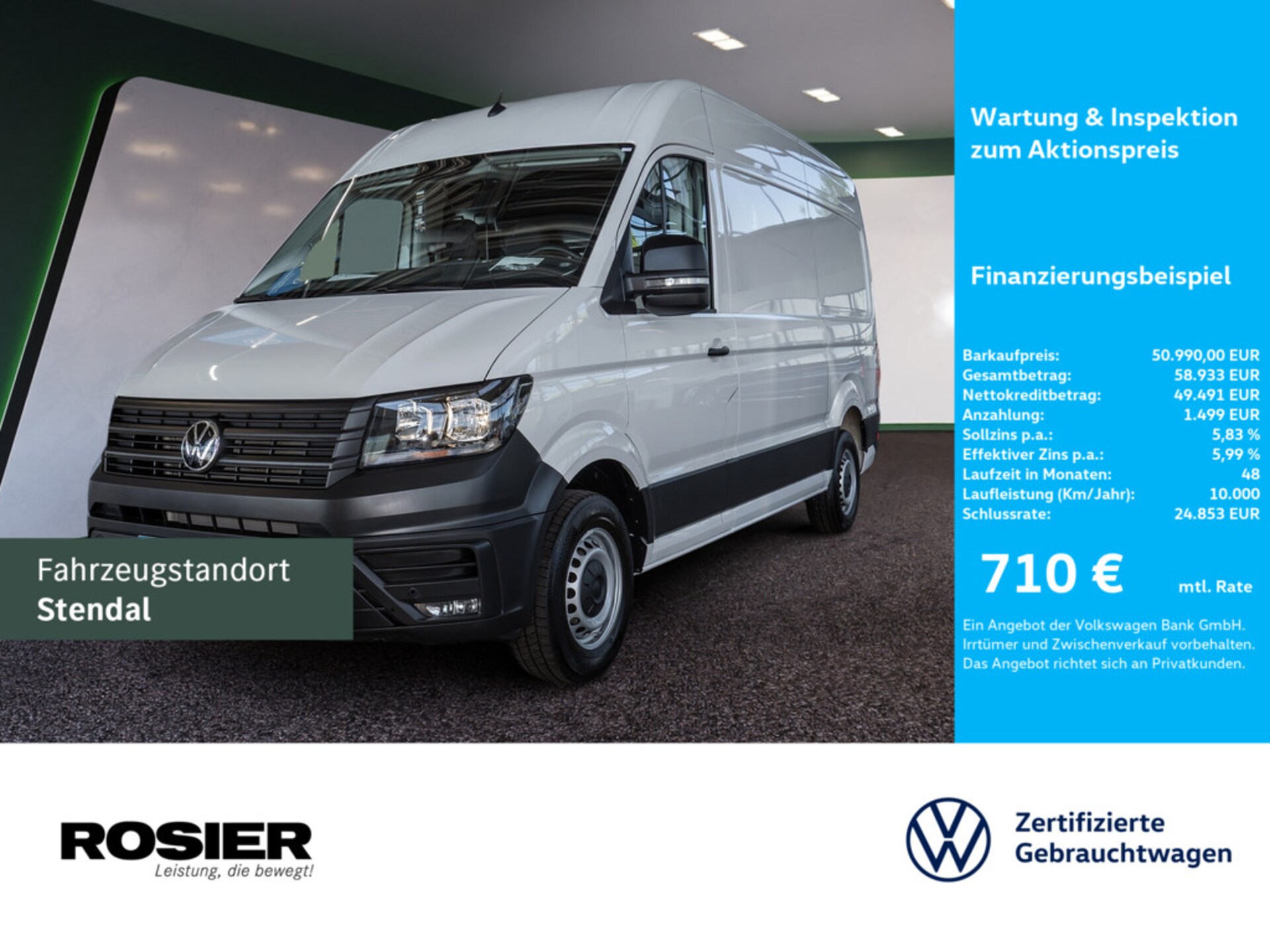 Volkswagen Crafter Kasten mittlerer Radstand