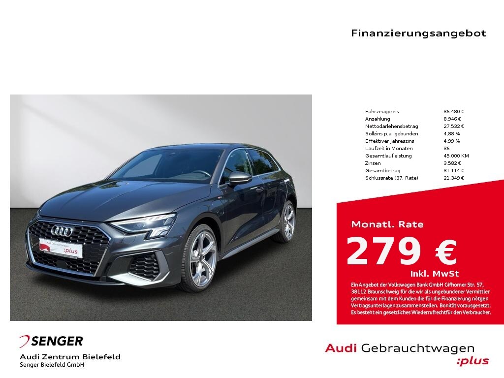 Image about Audi A3 Sportback TFSI e S line 40 TFSI e S tronic