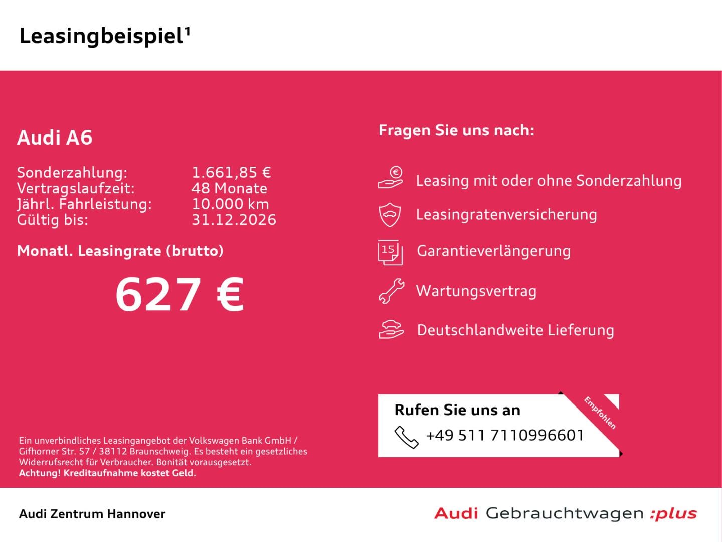 Bild über Audi A6 Limousine TDI quattro 150 kW S tronic - für weitere Informationen kontaktieren Sie den Audi Partner