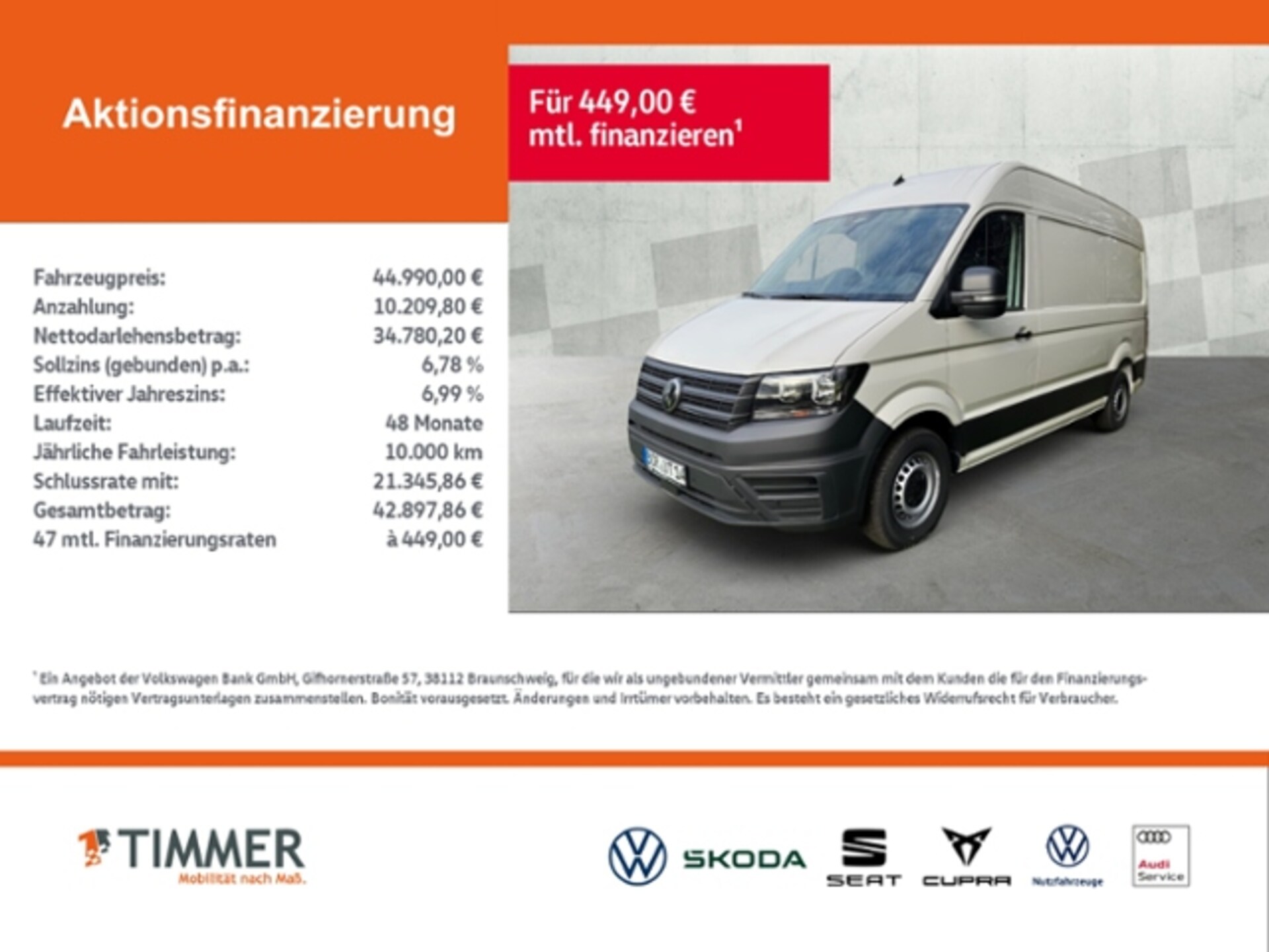 Volkswagen Crafter Kasten mittlerer Radstand