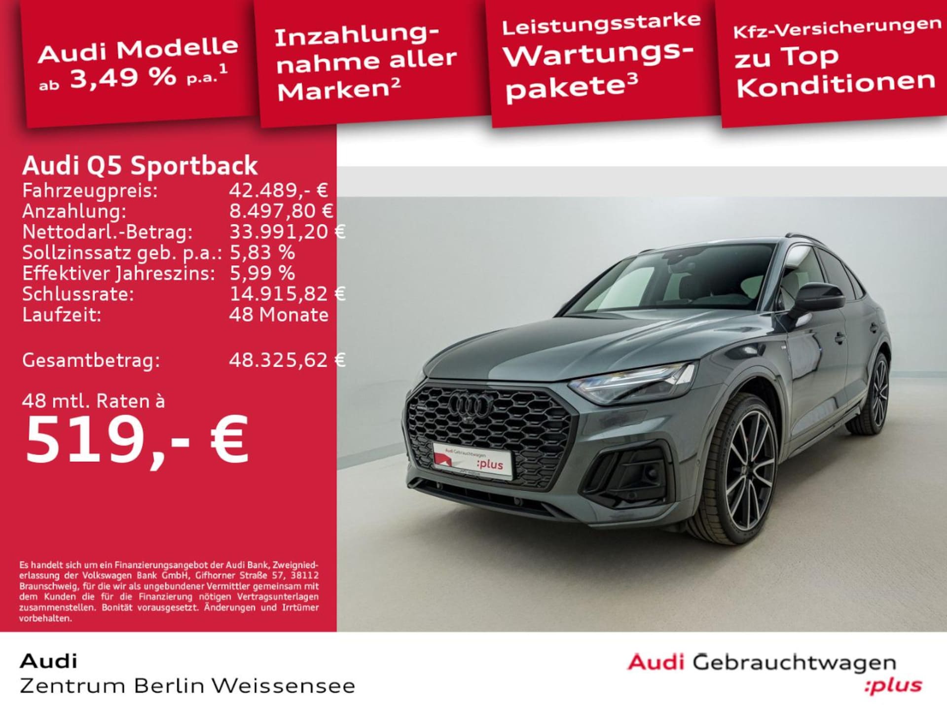 Audi Q5 Sportback TFSI e S line