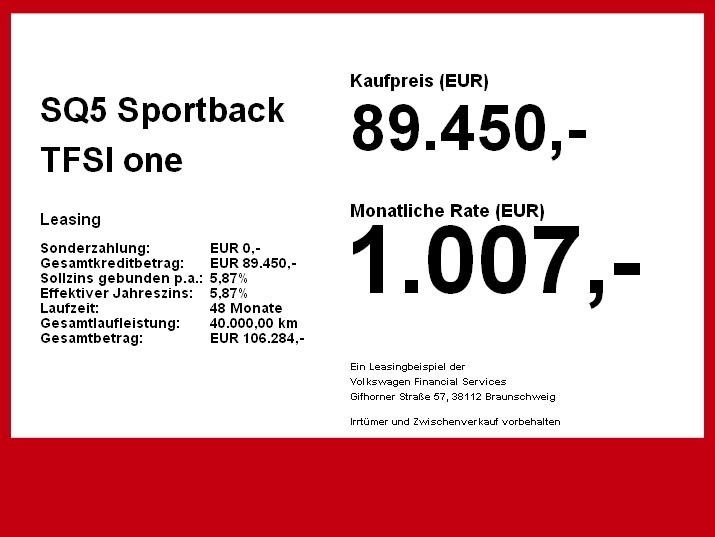 Image about Audi SQ5 Sportback TFSI 270 kW S tronic