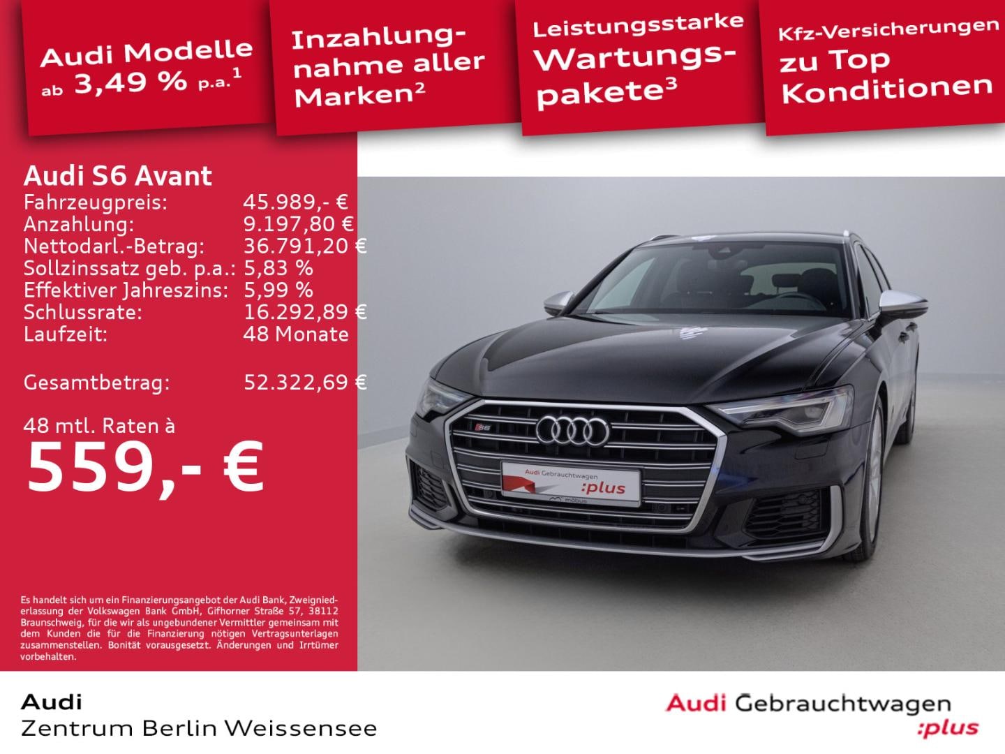 Bild über Audi S6 Avant TDI quattro tiptronic - für weitere Informationen kontaktieren Sie den Audi Partner