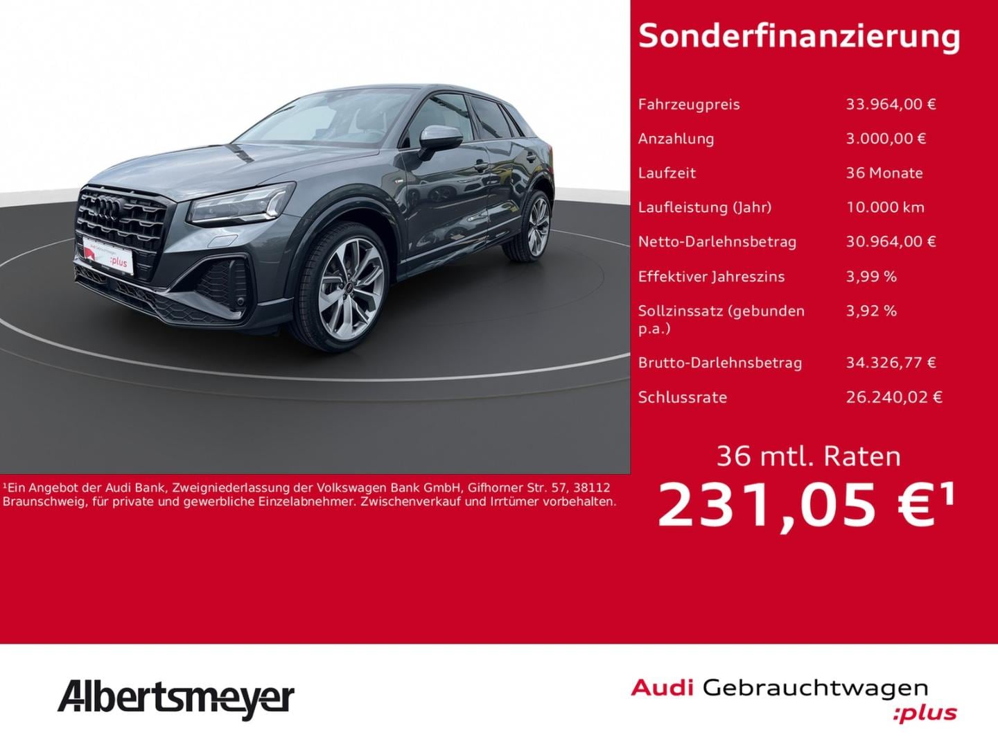 Bild über Audi Q2 S line 35 TDI S tronic - für weitere Informationen kontaktieren Sie den Audi Partner