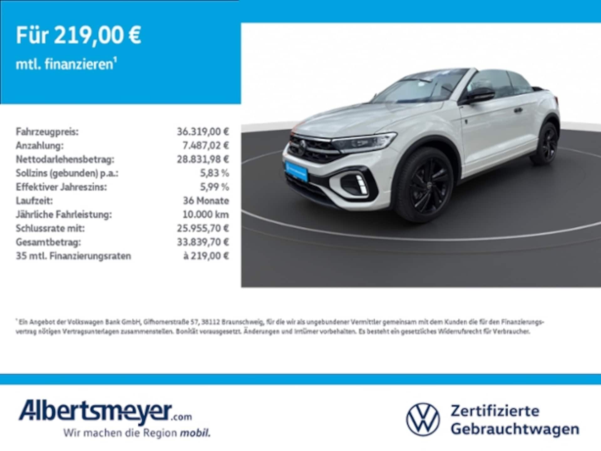 Volkswagen T-Roc Cabriolet R-Line
