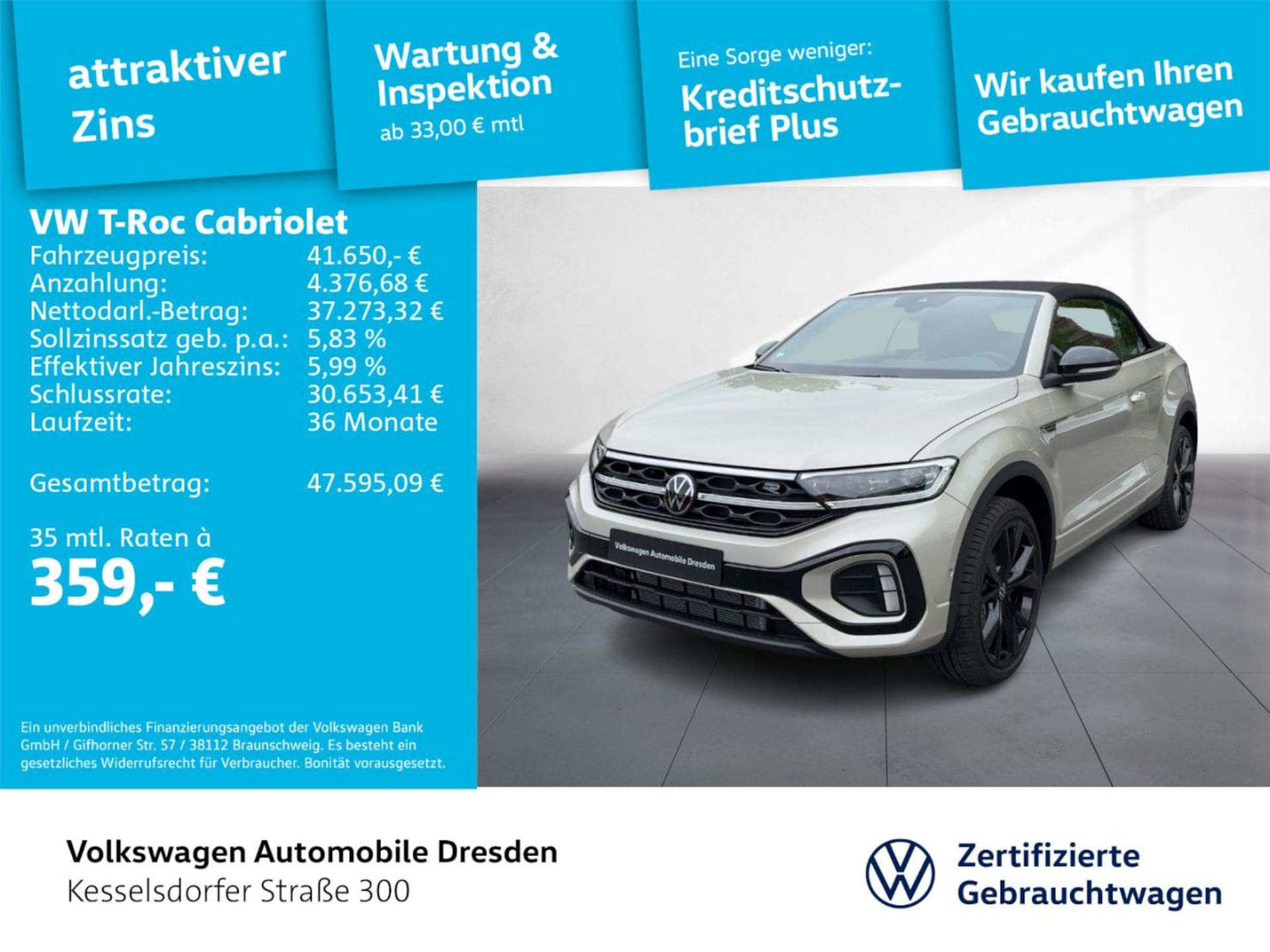 Volkswagen T-Roc Cabriolet R-Line