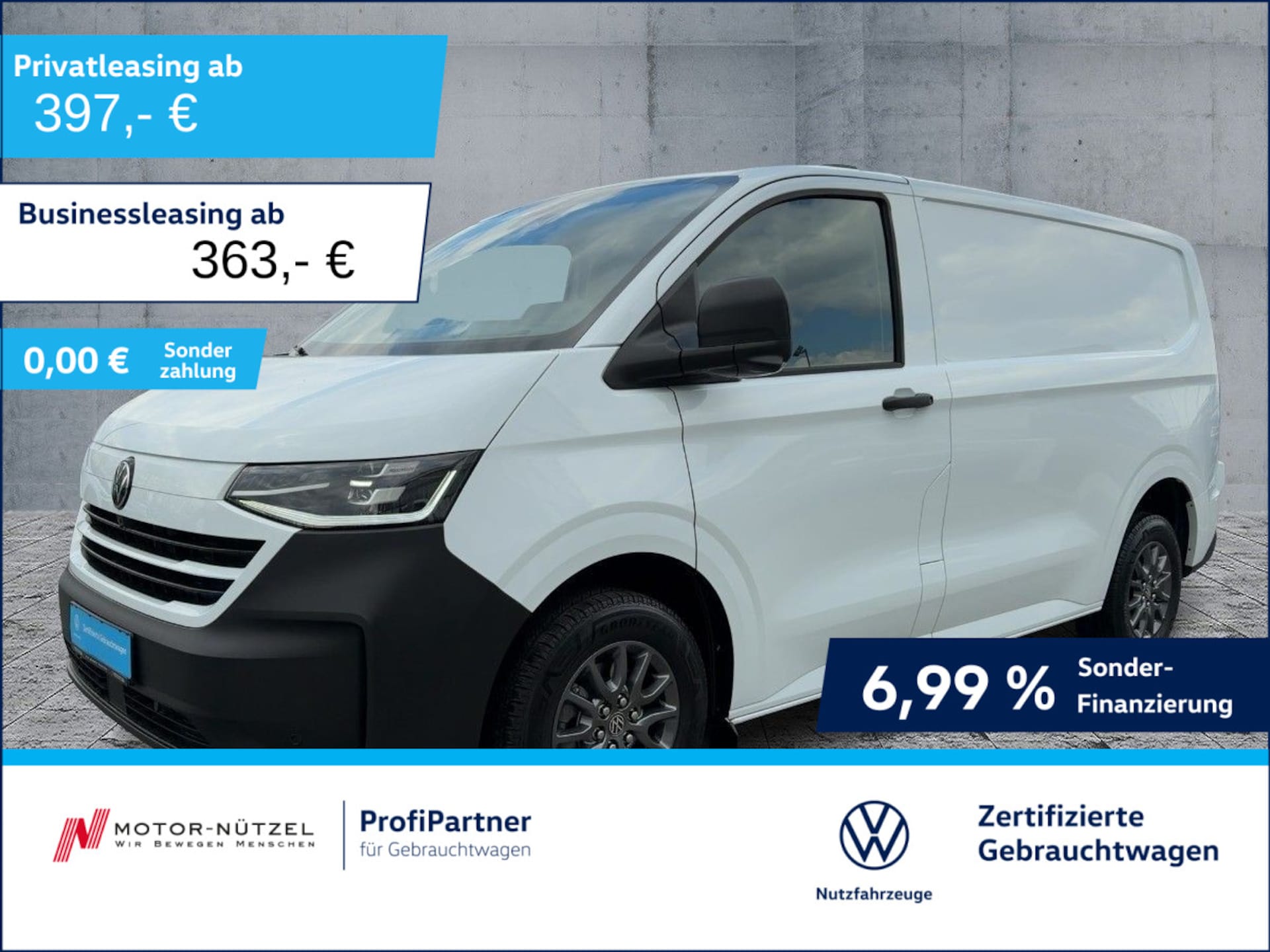 Volkswagen Transporter Kasten kurzer Radstand