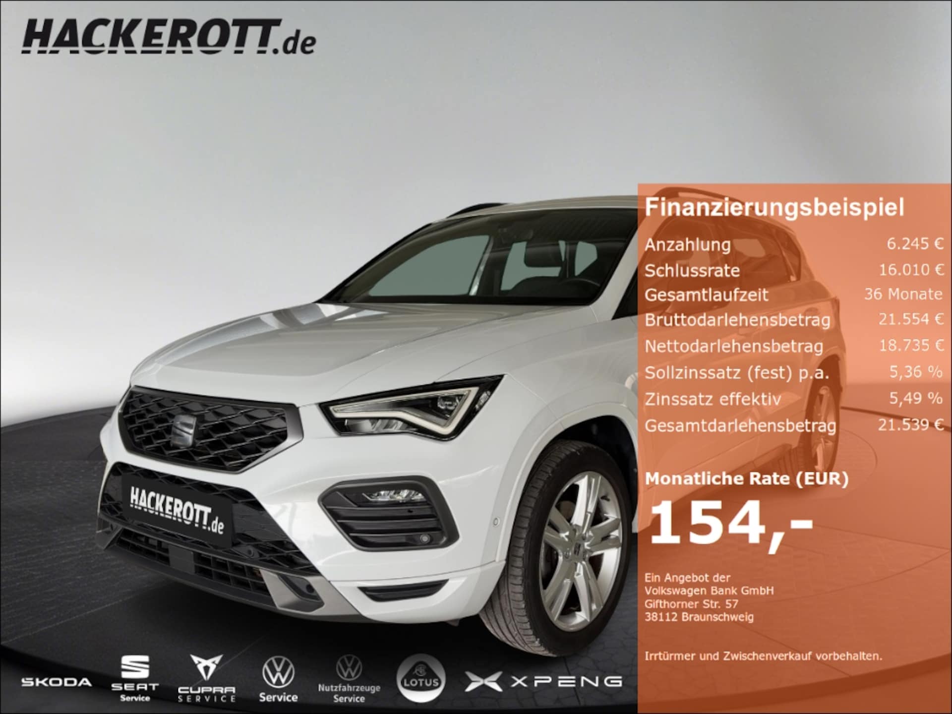 Seat Ateca 2023 — FR 1.5 TSI Navi Standheizung Sitzhzg. elektr. Heckklappe