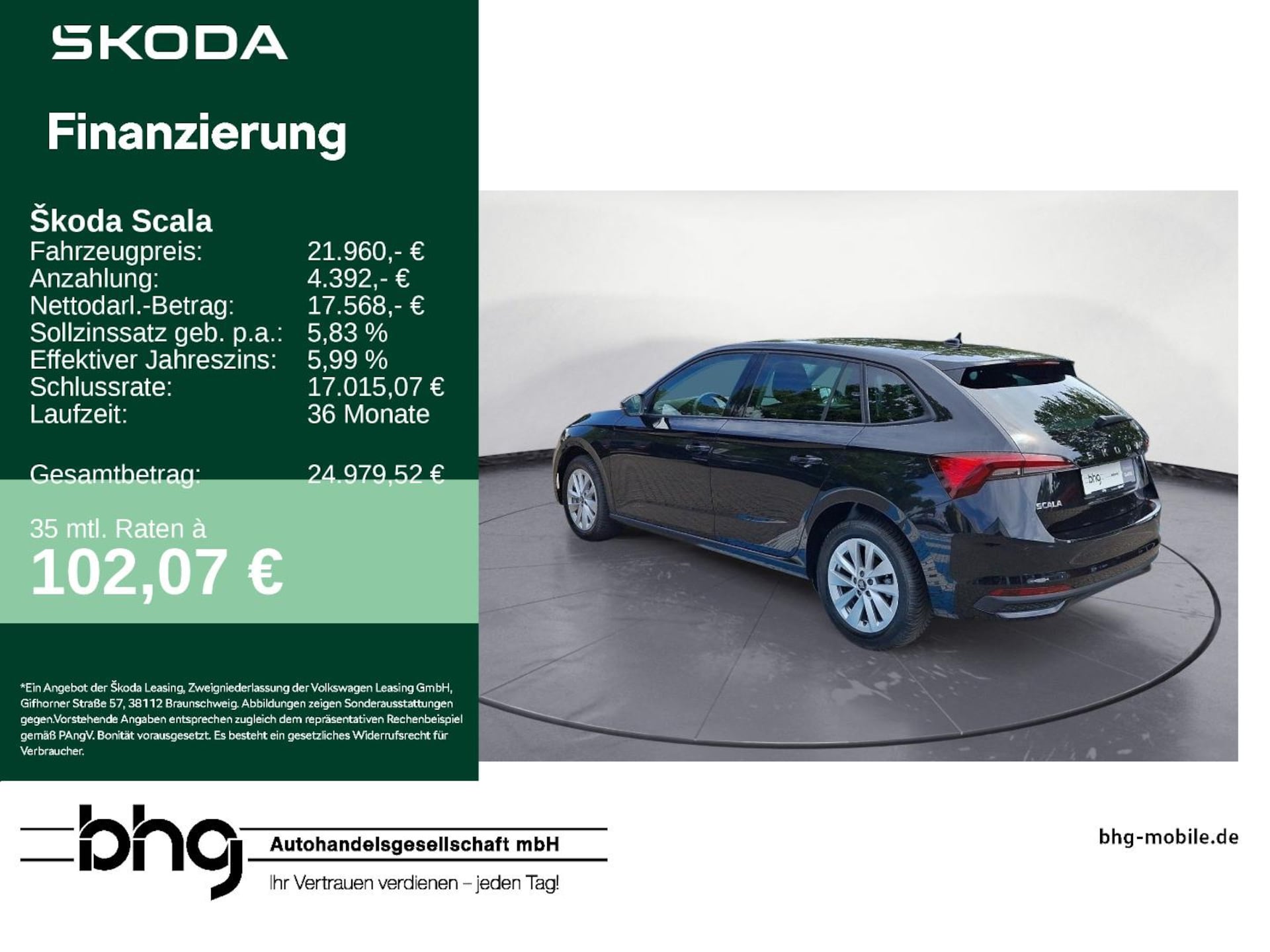 Skoda Scala 2026 — Scala Selection 1,0 TSI 7-G-Autom.