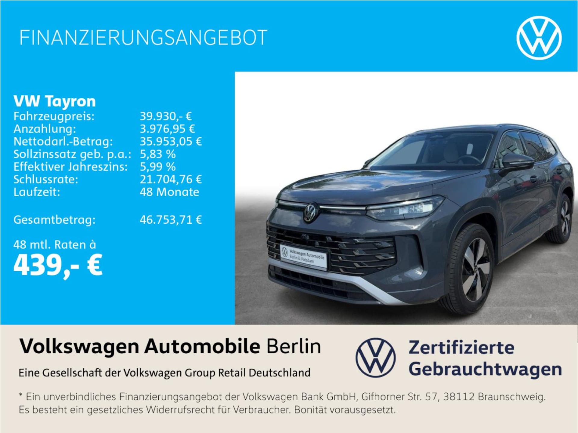 Volkswagen Tayron Elegance