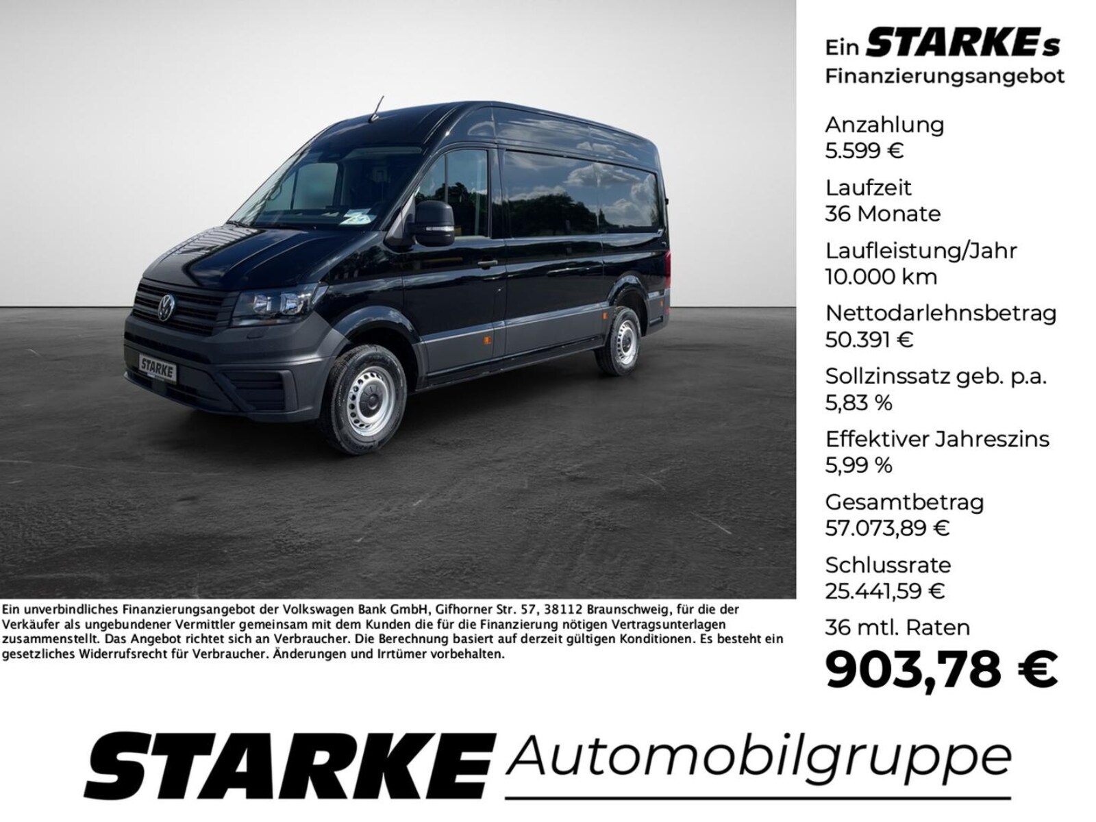 Volkswagen Crafter Kasten mittlerer Radstand