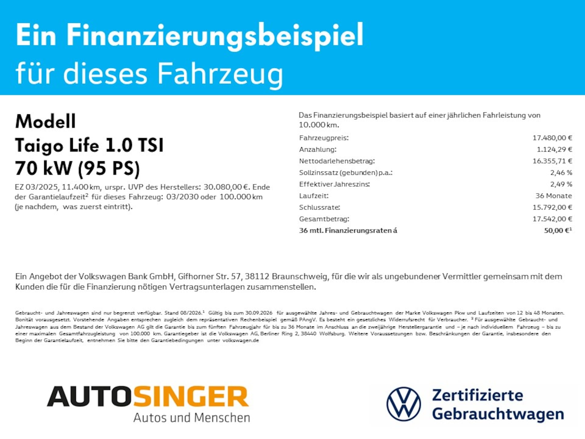 Volkswagen Taigo Life