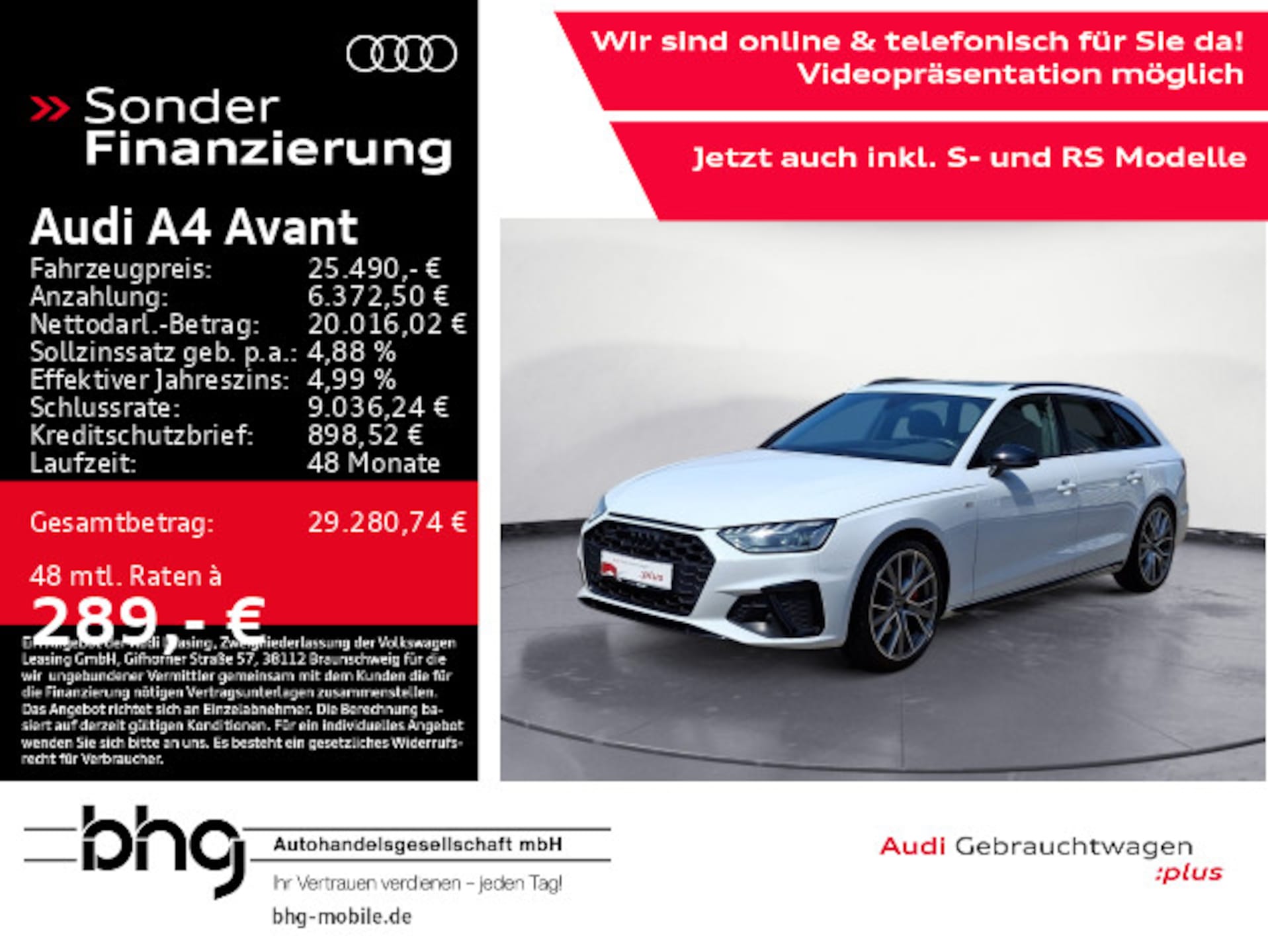 Audi A4 Avant S line