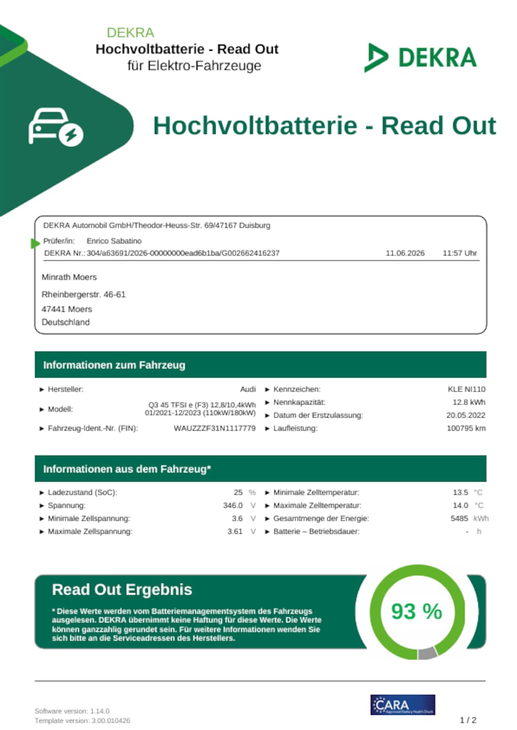 Audi Q3 Sportback TFSI e S line