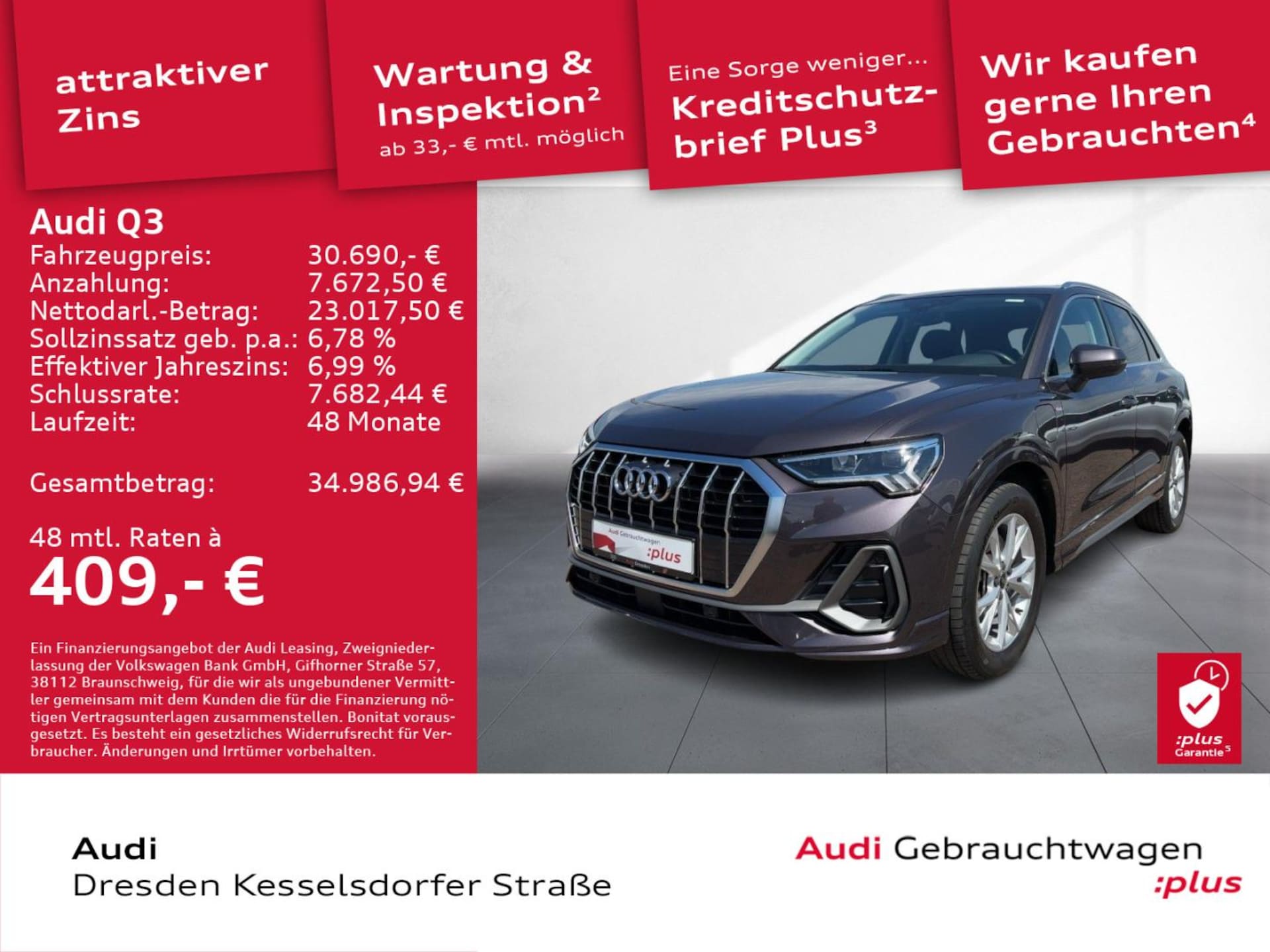Audi Q3 TFSI e S line