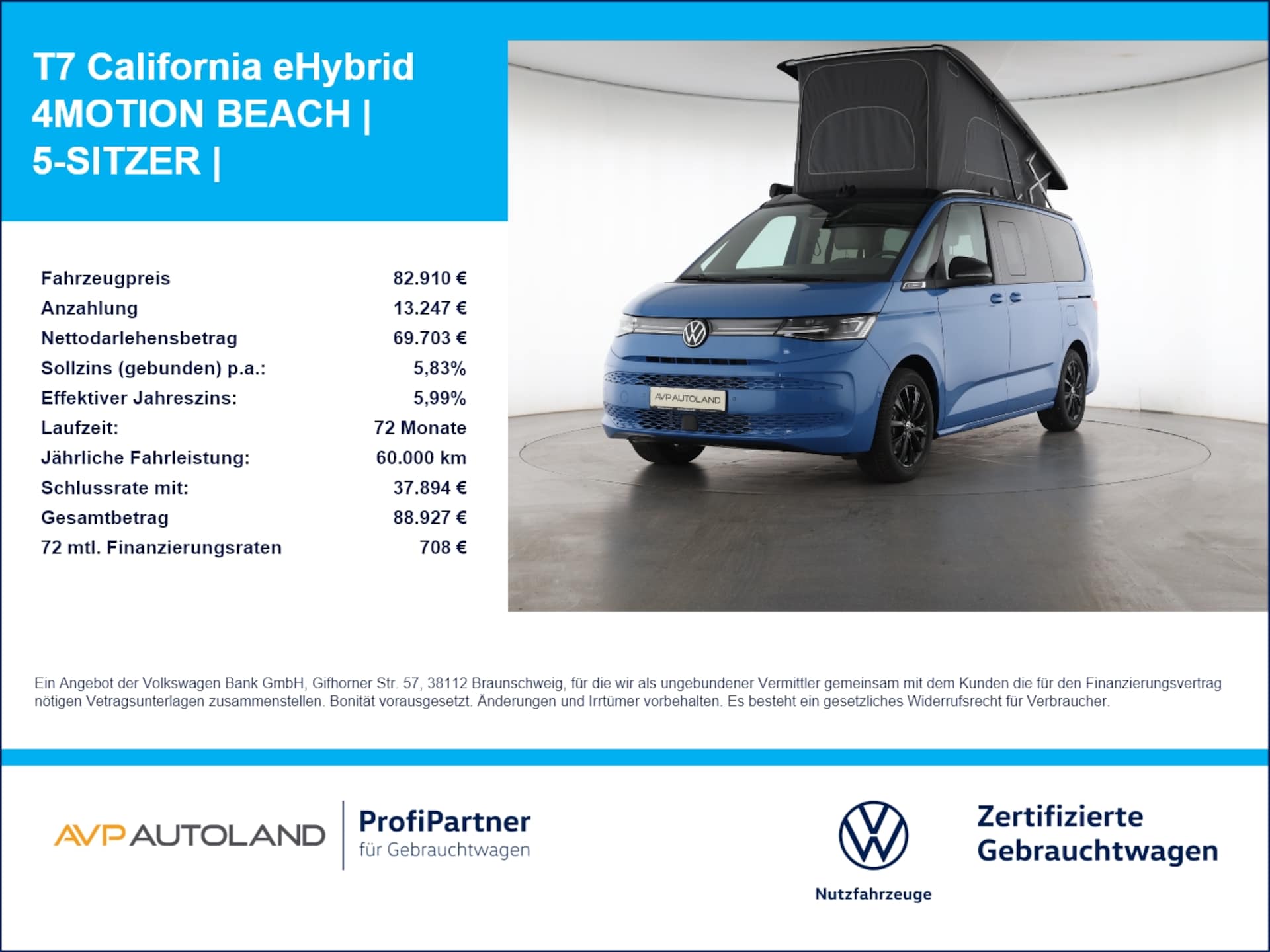 Volkswagen California Beach