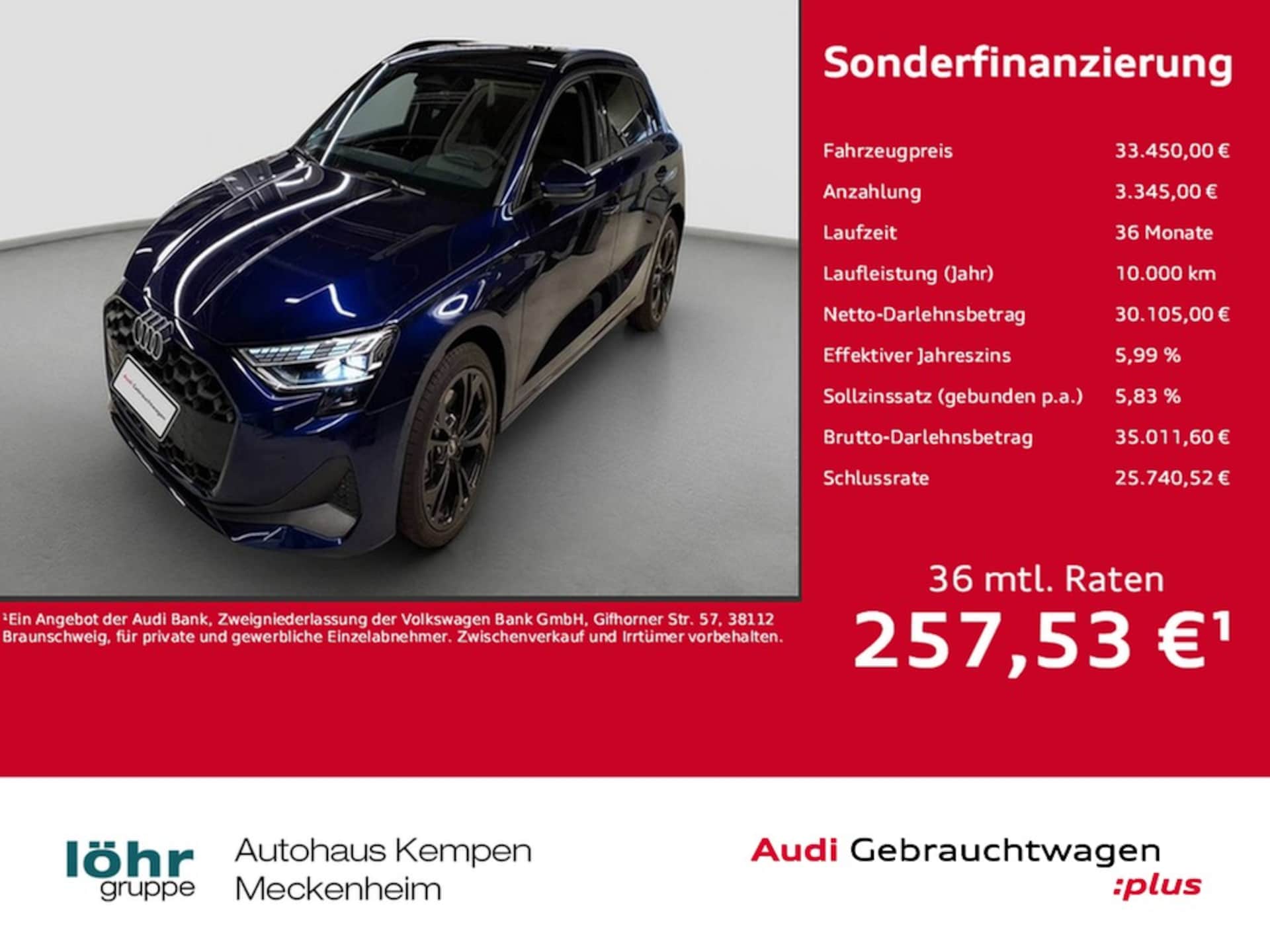 Audi A3 Sportback TFSI e