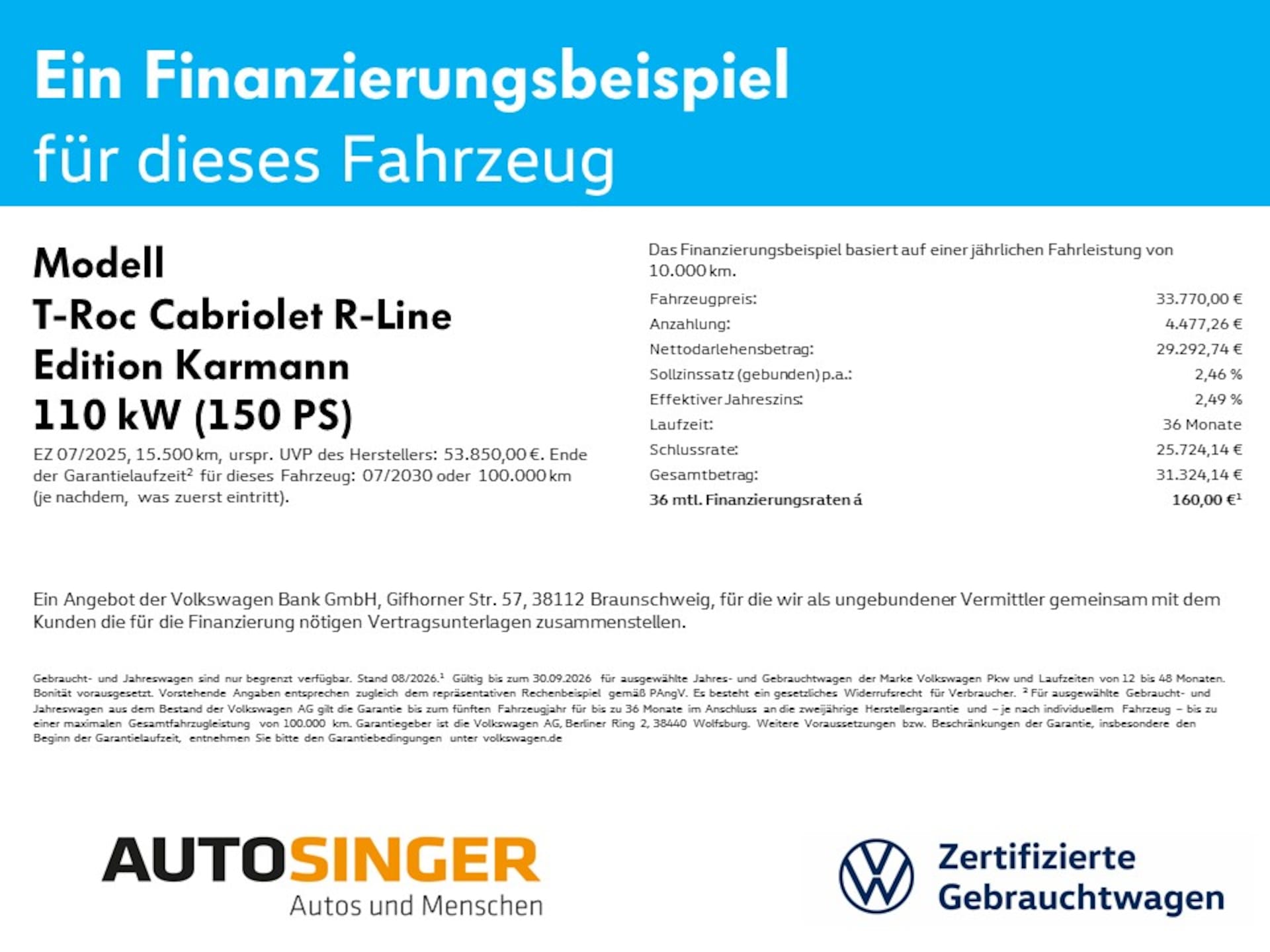 Volkswagen T-Roc Cabriolet R-Line